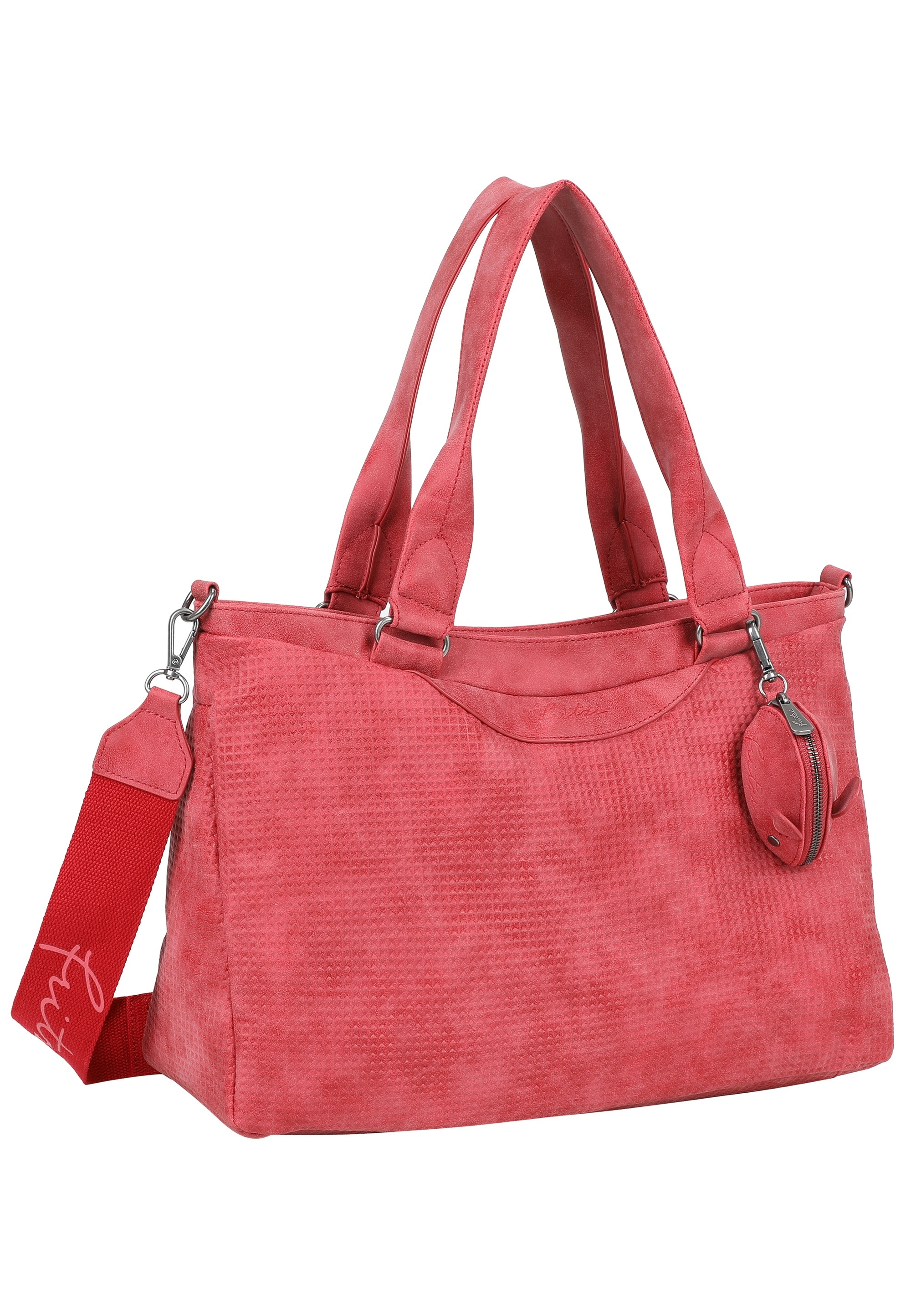 Fritzi aus Preußen Henkeltasche »Joly Waffly Black« mit kleiner Retro-Pocket-Maus extra