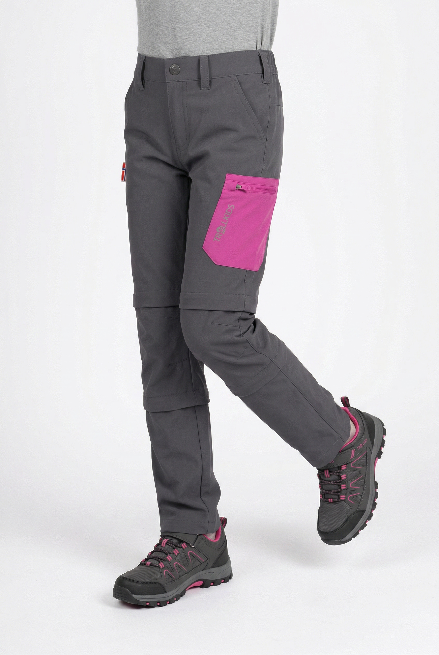 TROLLKIDS Zip-off-Hose "Kids Preikestolen Double Zip-Off Pants" doppelte Zip-off-Funktion, atmungsaktives Material, schnelltrocknend