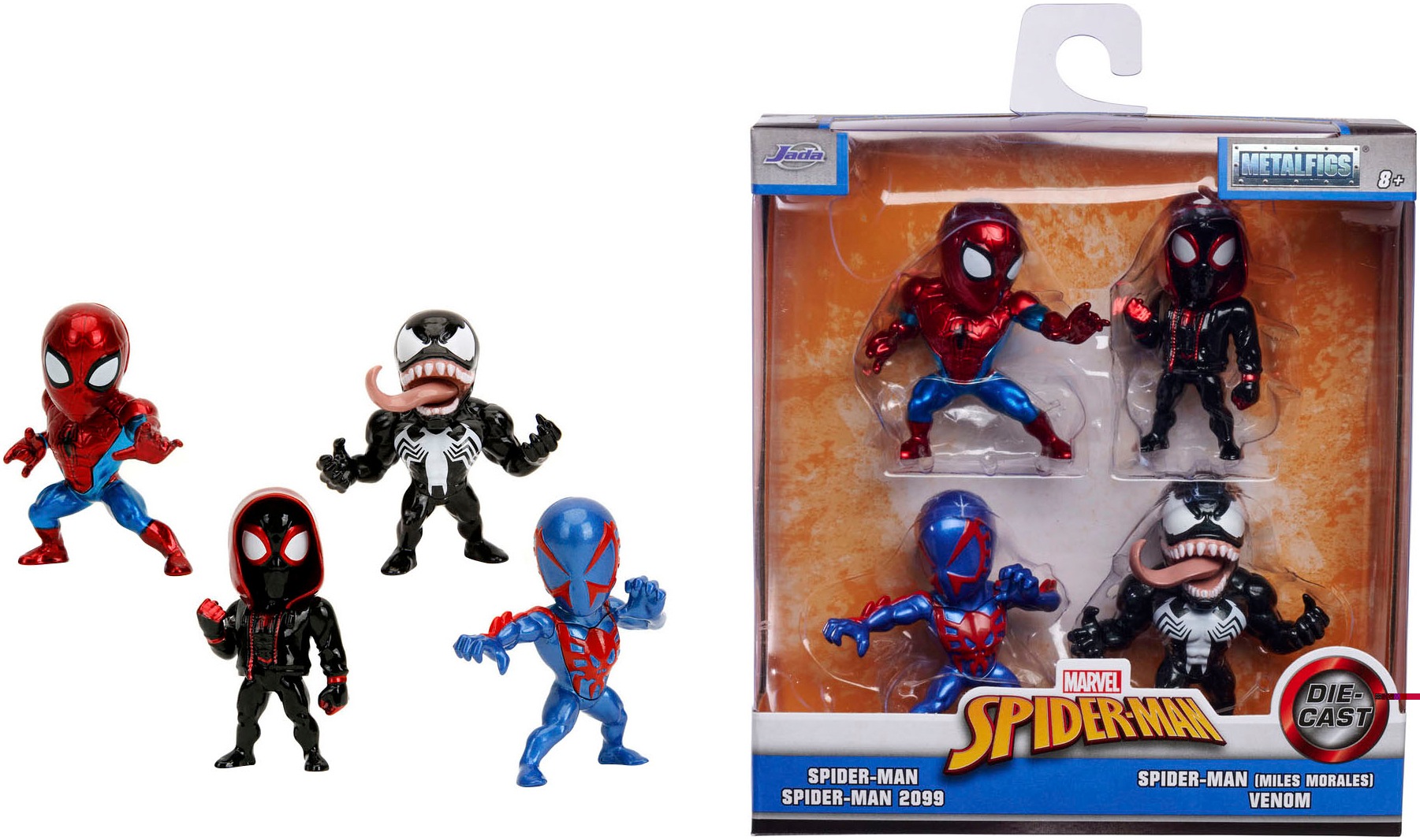 Jada Ultimate Spiderman Figure, Rosso/Blu, 6, (97984