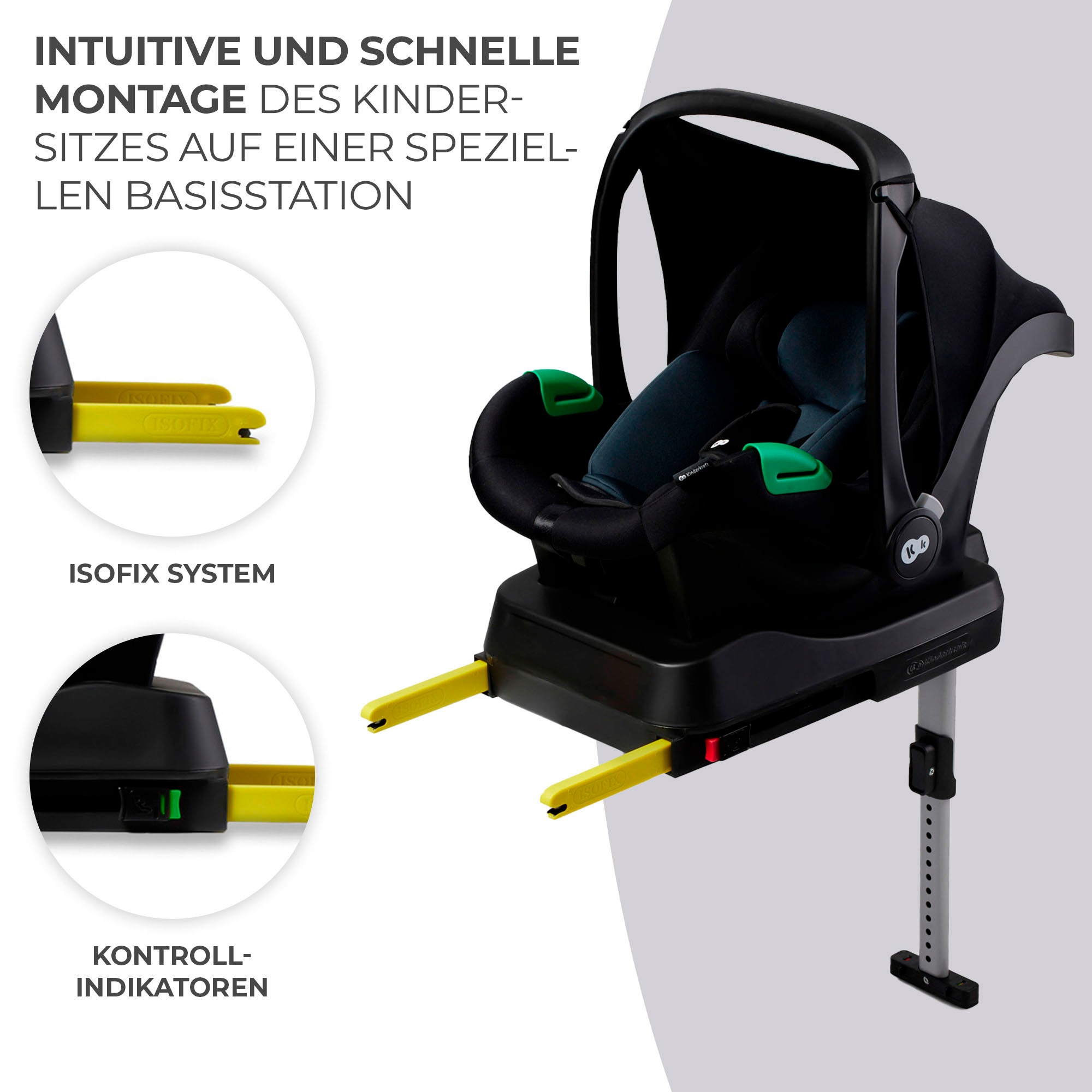 Kinderkraft Autokindersitz »MINK PRO i-Size + MINK FX Basis Set«