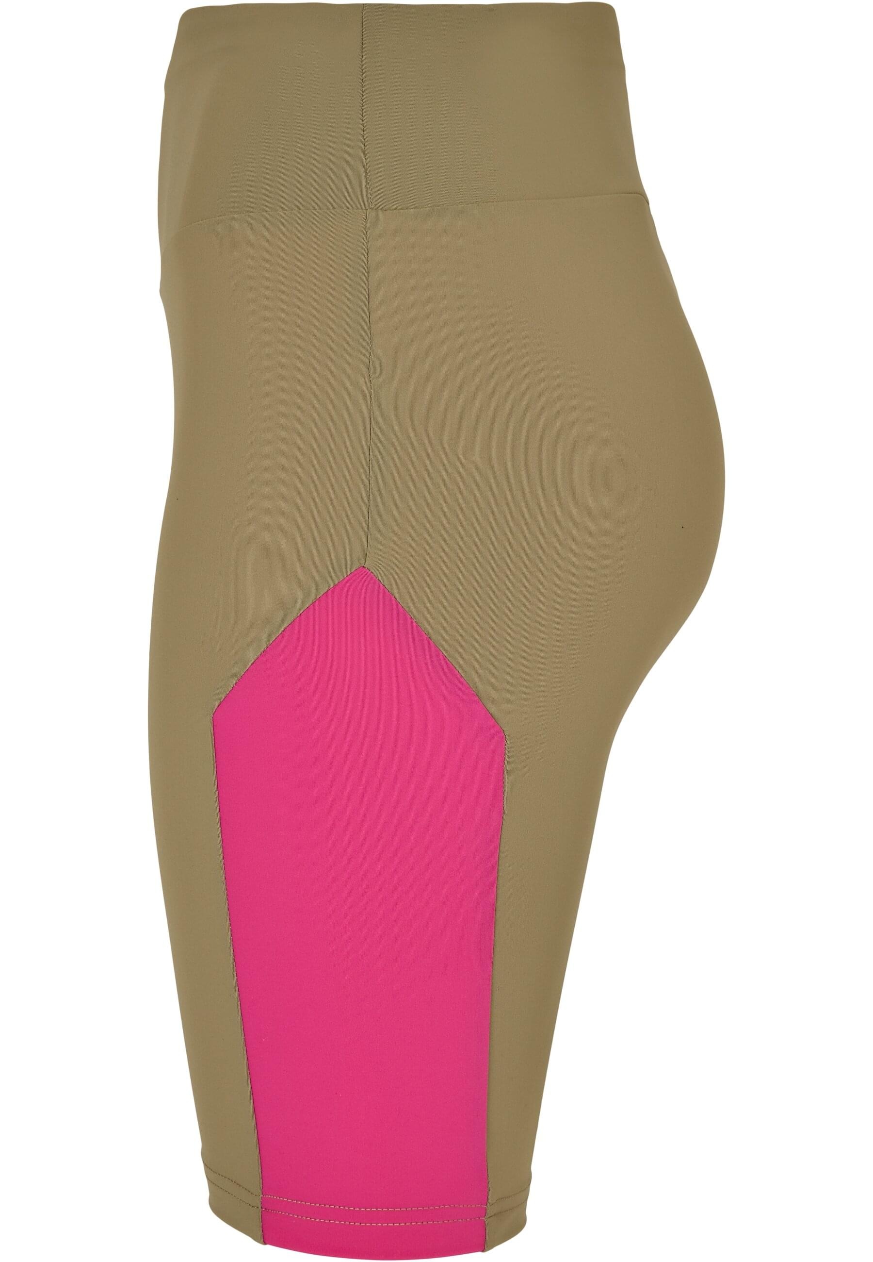 URBAN CLASSICS Radlerhose »Urban Classics Damen Ladies Color Block Cycle Shorts«, (1 tlg.)
