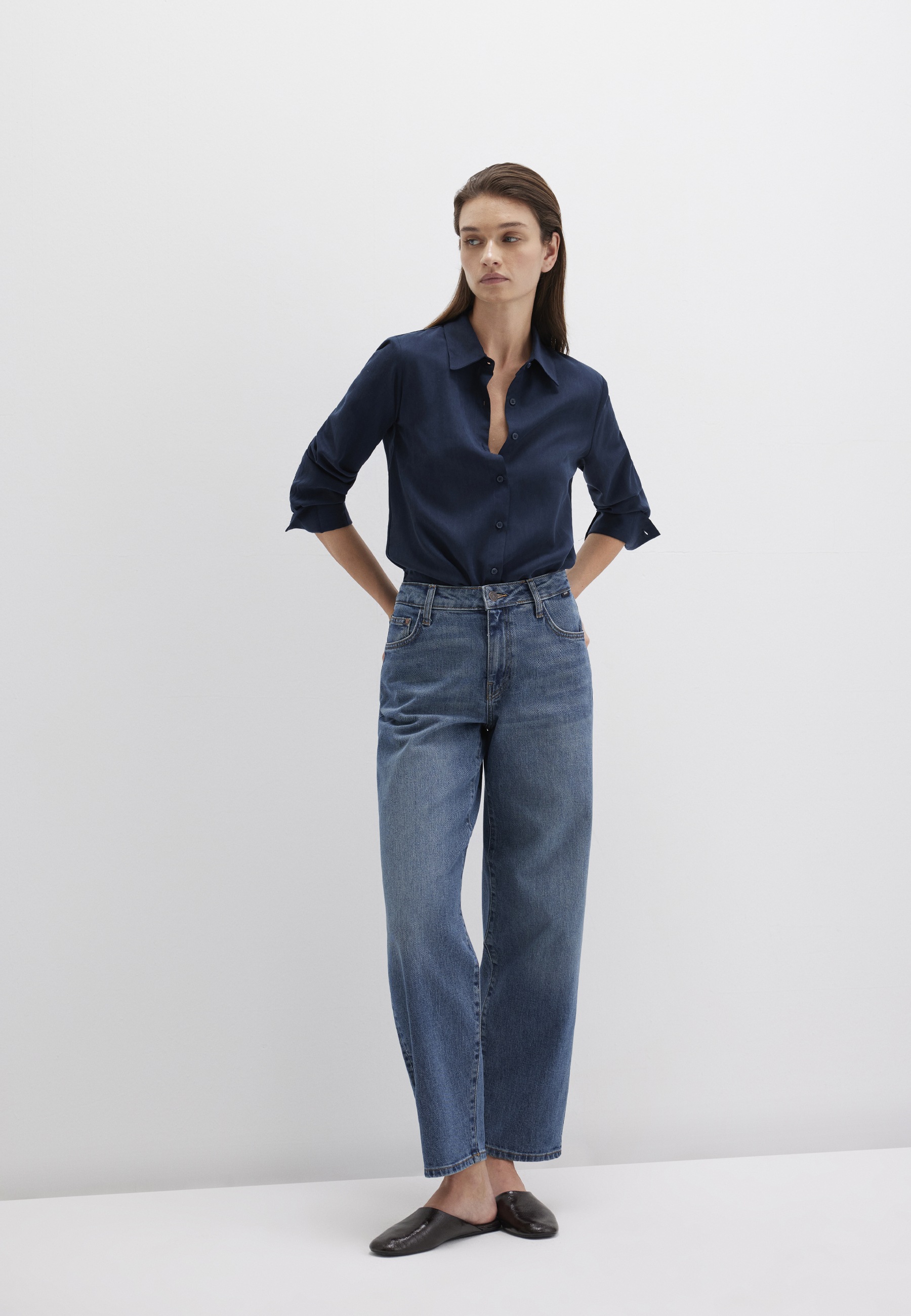 Thumbnail - Mavi Langarmbluse "LONG SLEEVE SHIRT", Bluse Langarm