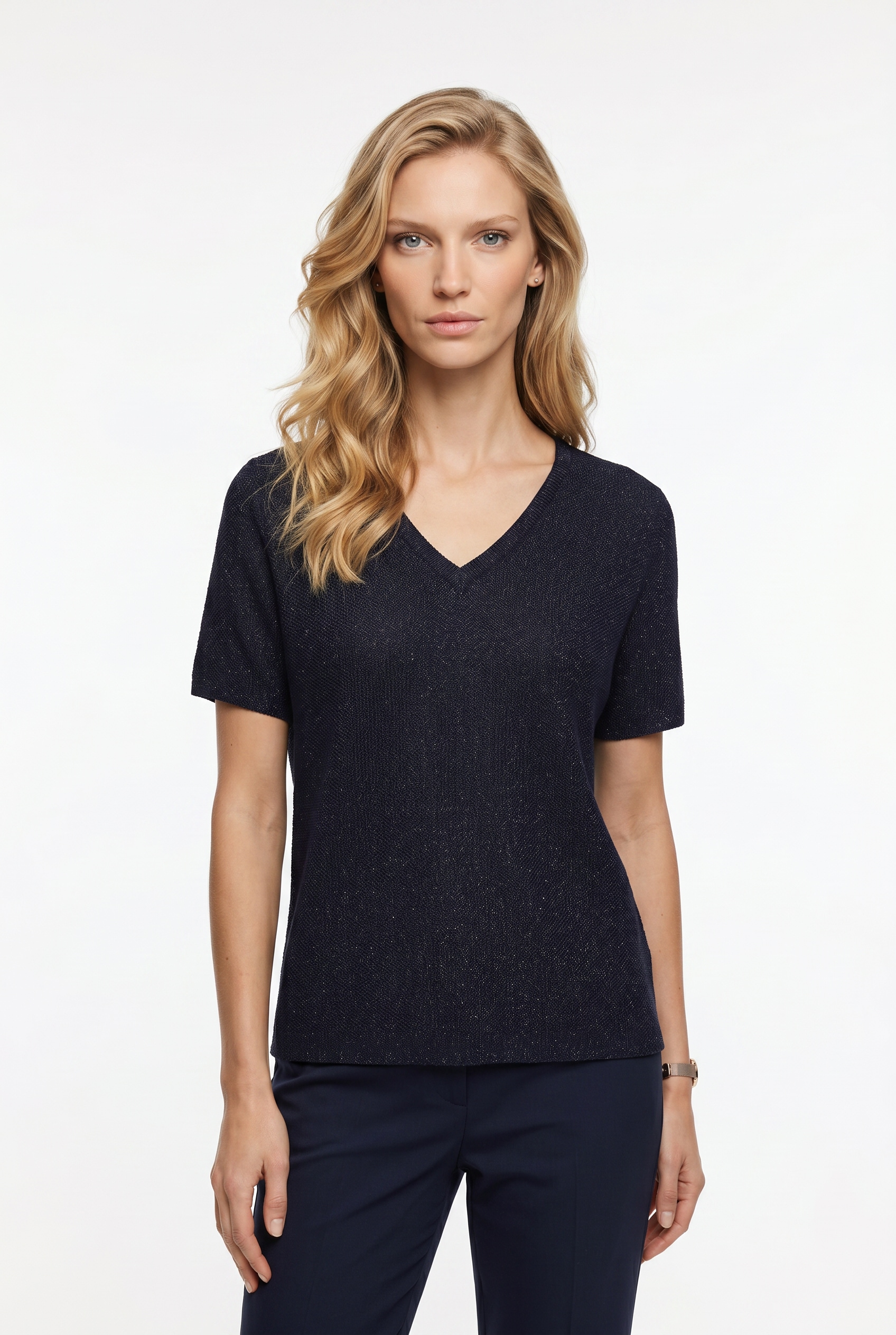 RICHROYAL T-Shirt Regular fit mit V-Ausschnitt
