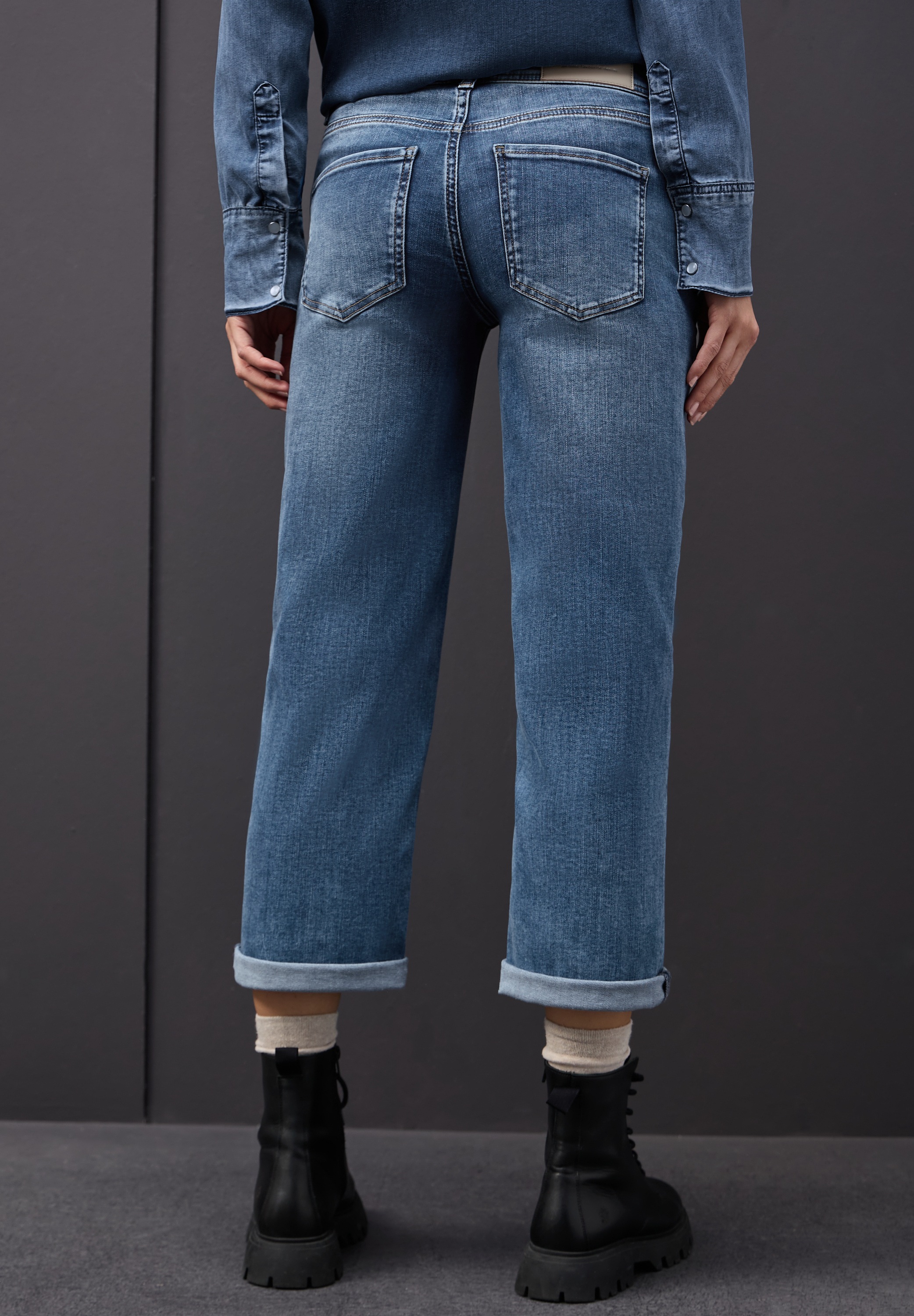 STREET ONE Straight-Jeans "Style STRAIGHT LEG" günstig online kaufen