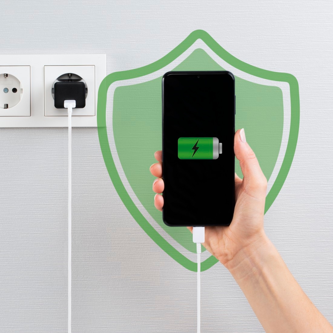 Hama Schnelllade-Gerät »Schnellladegerät, USB-C, PD/Qualcomm®, Mini-Ladegerät, 25 W, Schwarz«