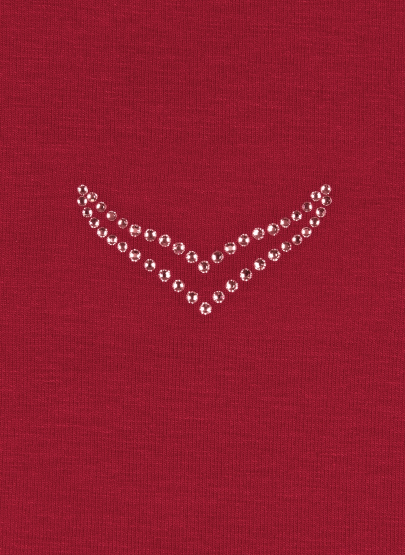 Trigema T-Shirt »TRIGEMA Long-Shirt mit edlen Strass-Steinen«, (1 tlg.)