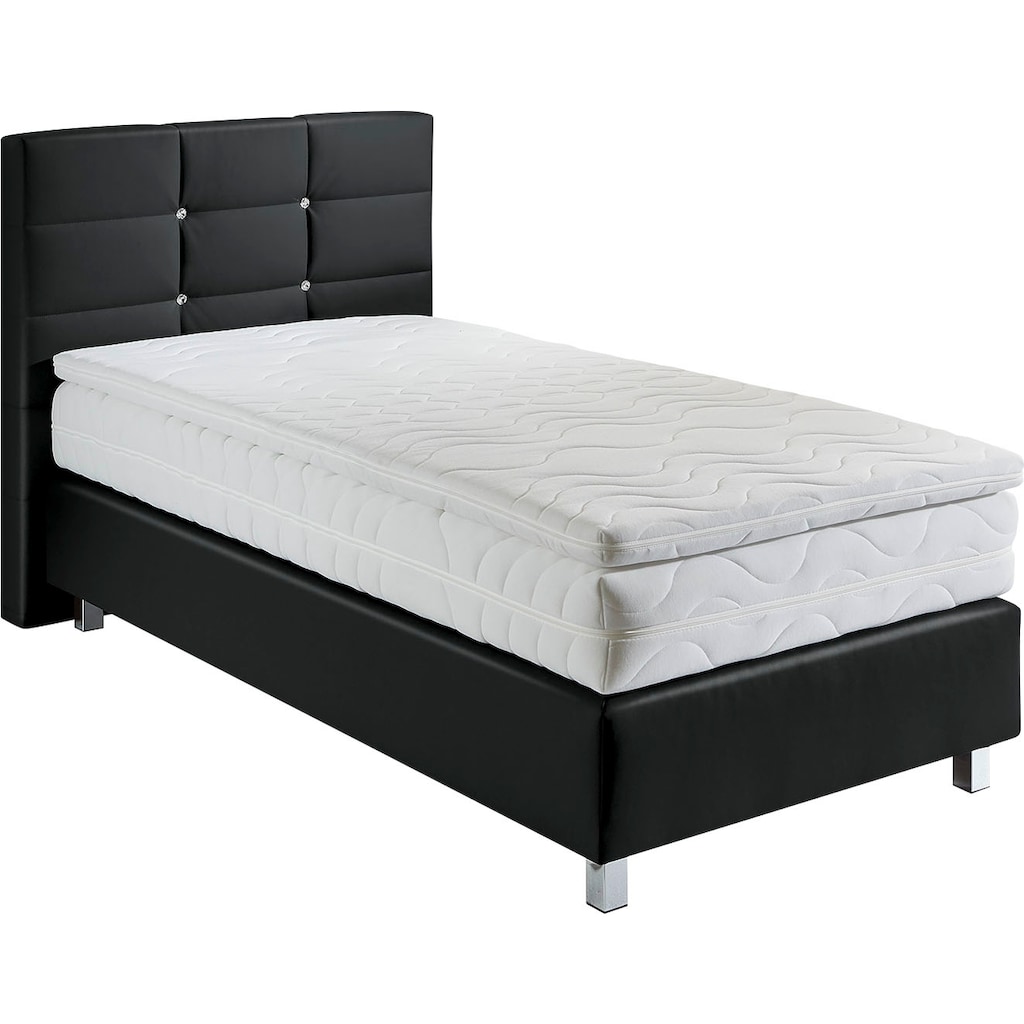 Wohnen Betten Westfalia Schlafkomfort Boxspringbett, mit Knöpfen in Kristalloptik, wahlweise mit Topper Wohnen Betten Westfalia Schlafkomfort Boxspringbett, mit Knöpfen in Kristalloptik, wahlweise mit Topper