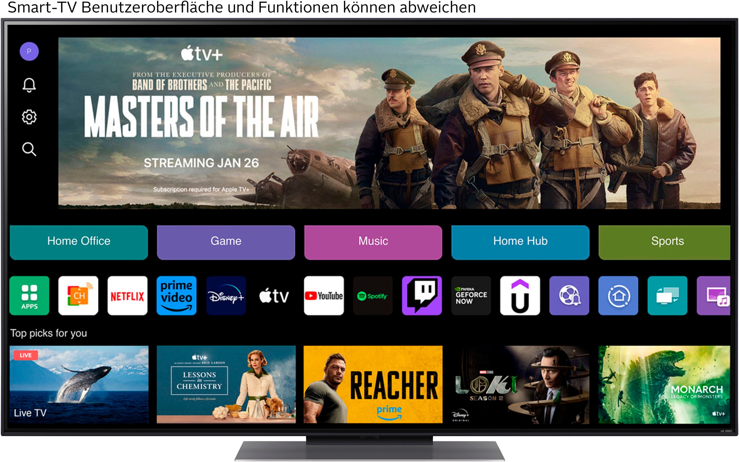 LG QNED-Fernseher »55QNED816RE«, 4K Ultra HD, Smart-TV