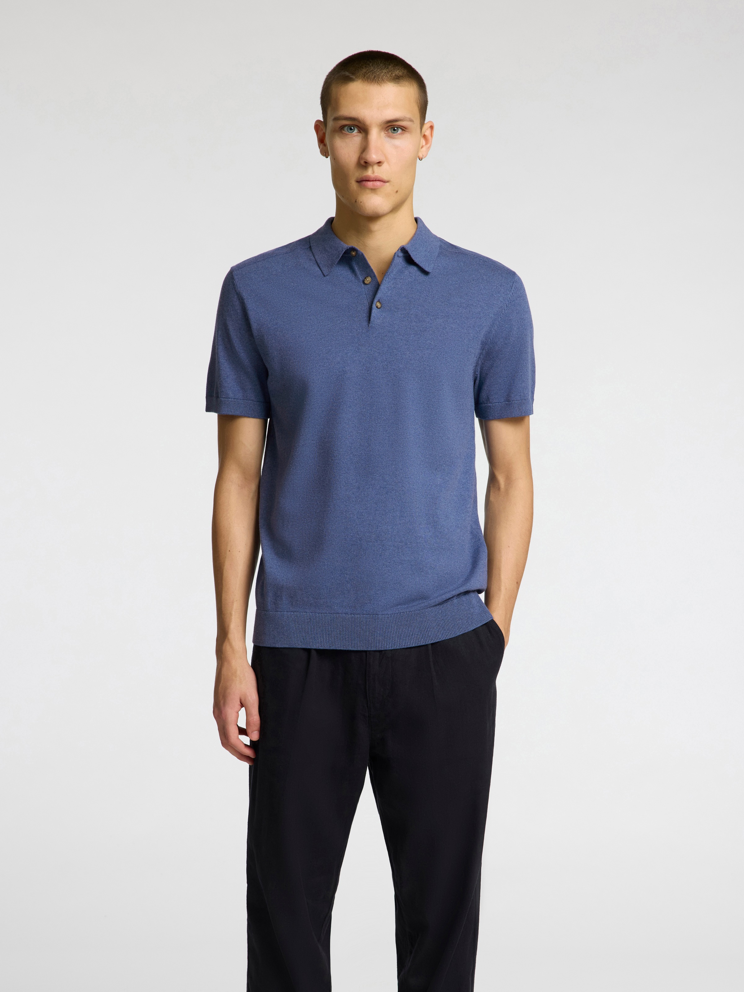 SELECTED HOMME Poloshirt »SLHBERG SS KNIT POLO NOOS«