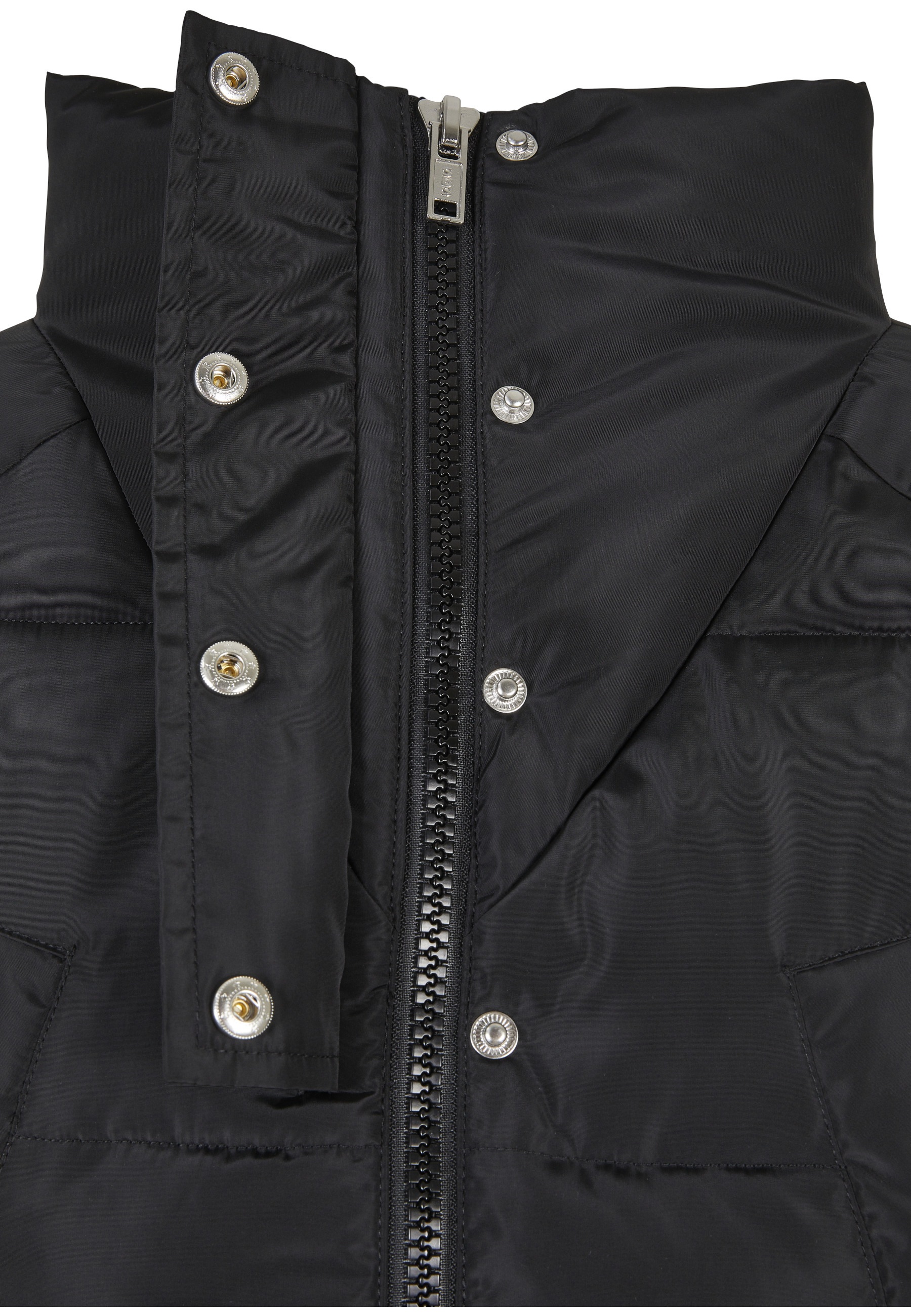 URBAN CLASSICS Winterjacke »Urban Classics Damen Ladies High Neck Puffer Coat« 1 Stk. tlg. ohne Kapuze