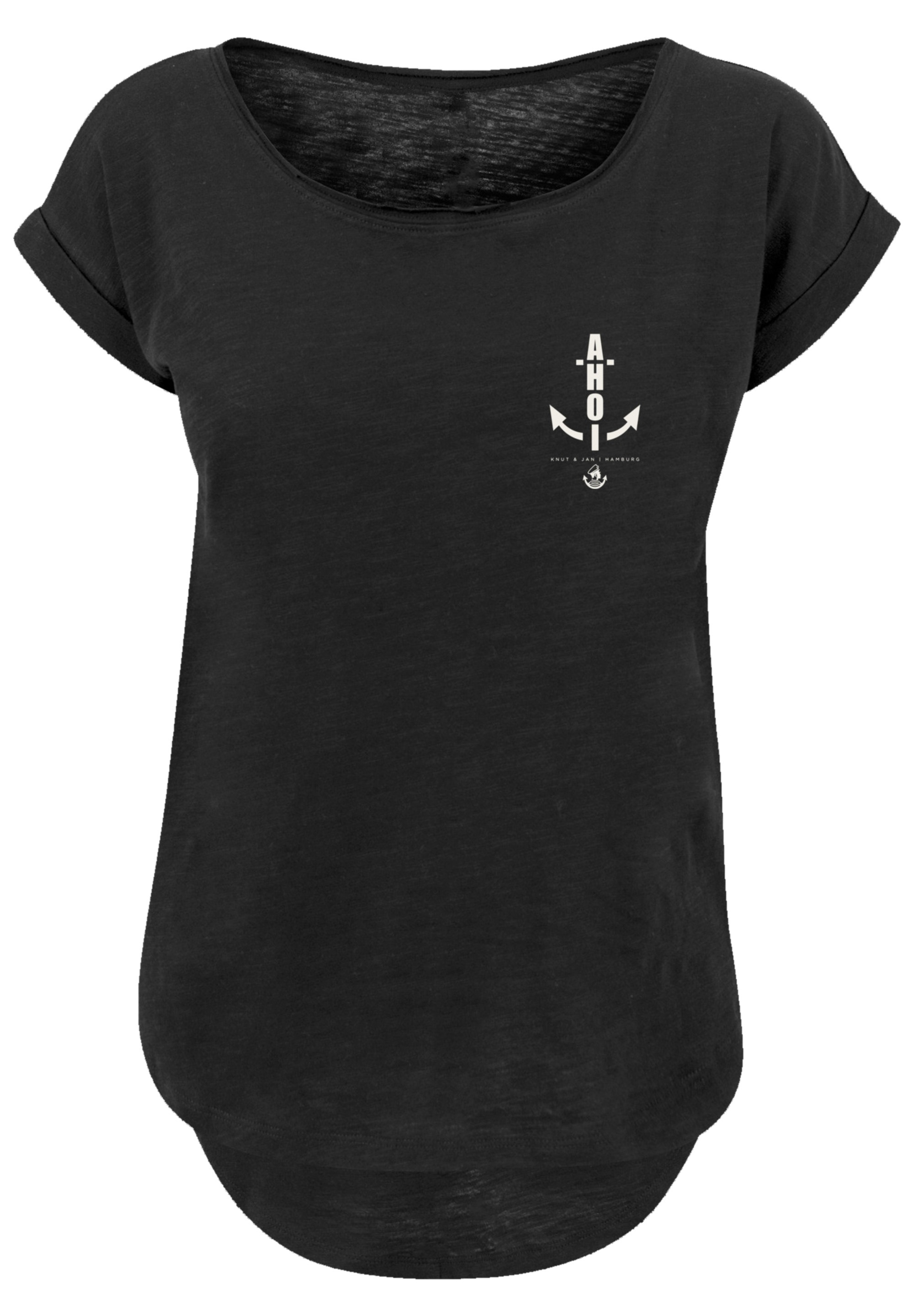 F4NT4STIC T-Shirt »Ahoi Anker Knut & Jan Hamburg«, Print