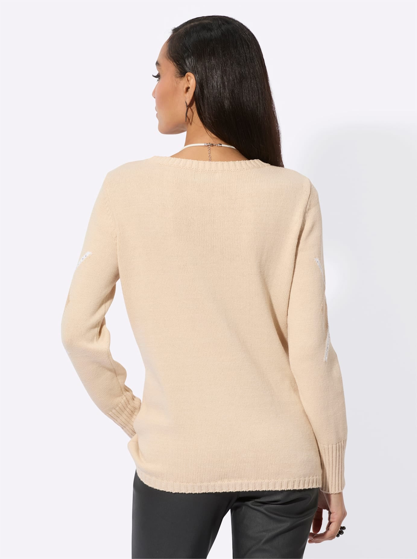 creation L Rundhalspullover »Lyocell-Viskose-Pullover«