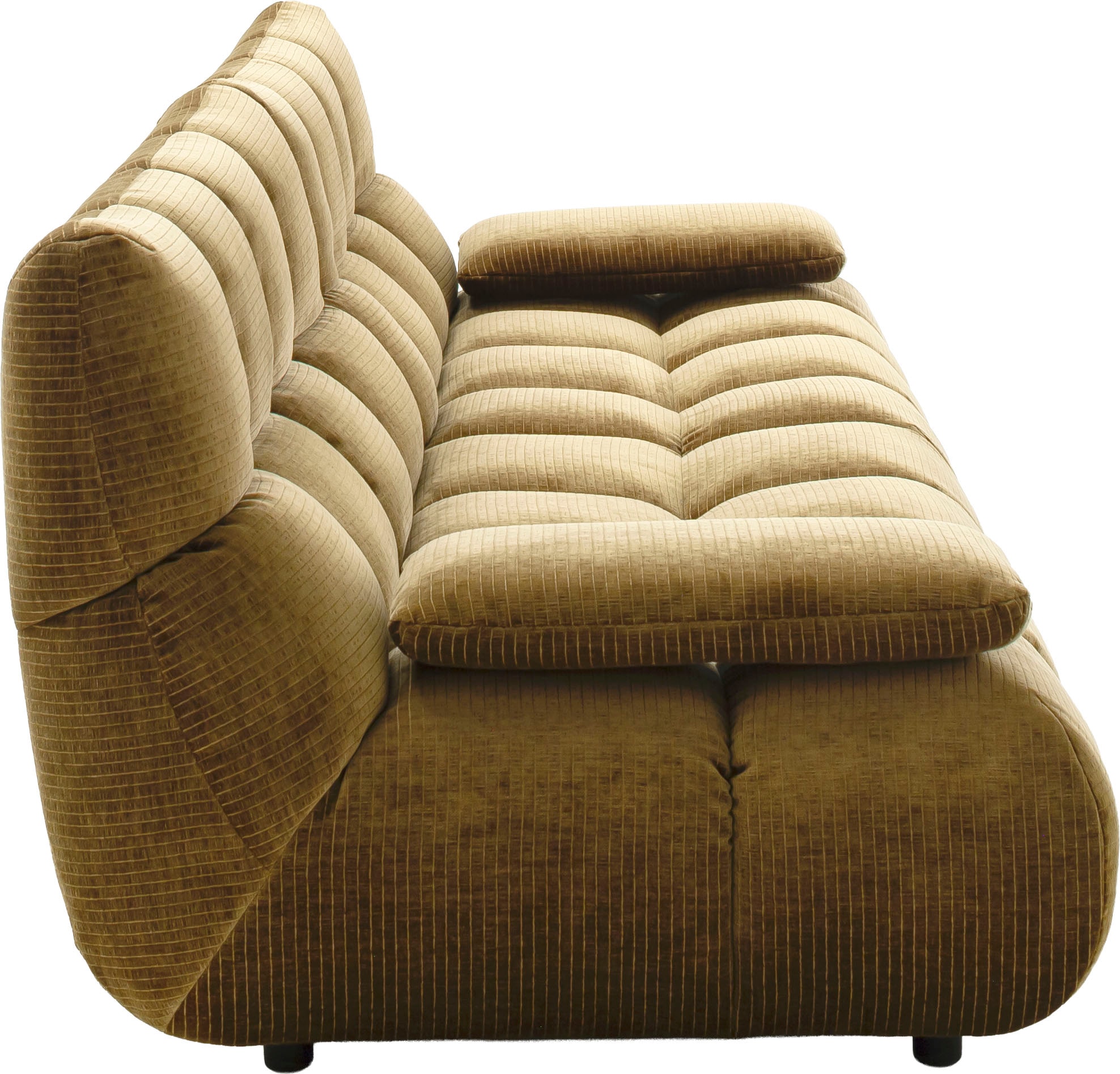 Home affaire 4-Sitzer »Cozy Bubble, mit klappbaren Armlehnen, Breite 290cm« mit eleganter Steppung, Rundumbezug & weicher Polsterung
