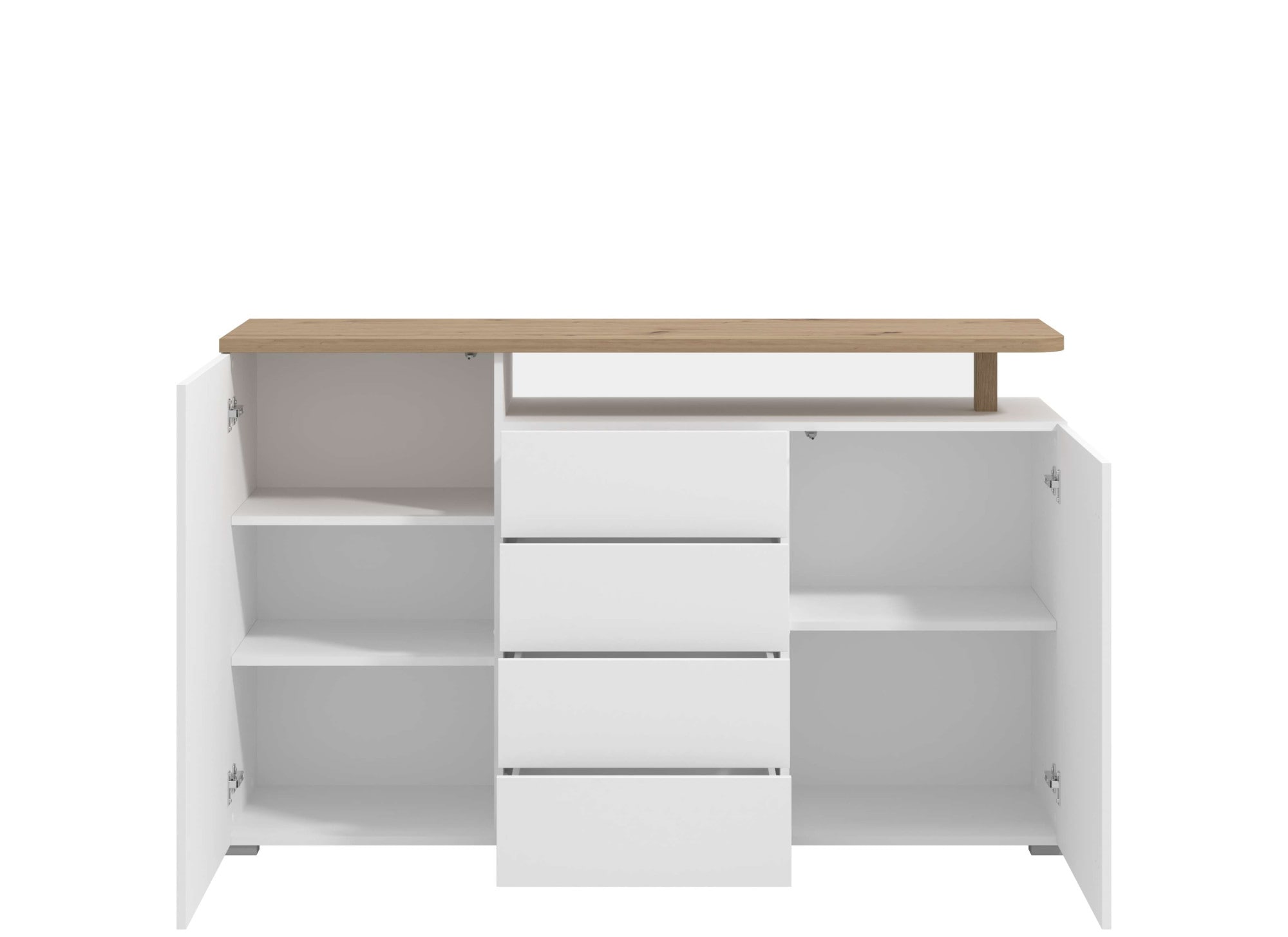 INOSIGN Sideboard »Aterno Kommode, Anrichte«, Breite 154 cm, mit Push-to-Open Funktion