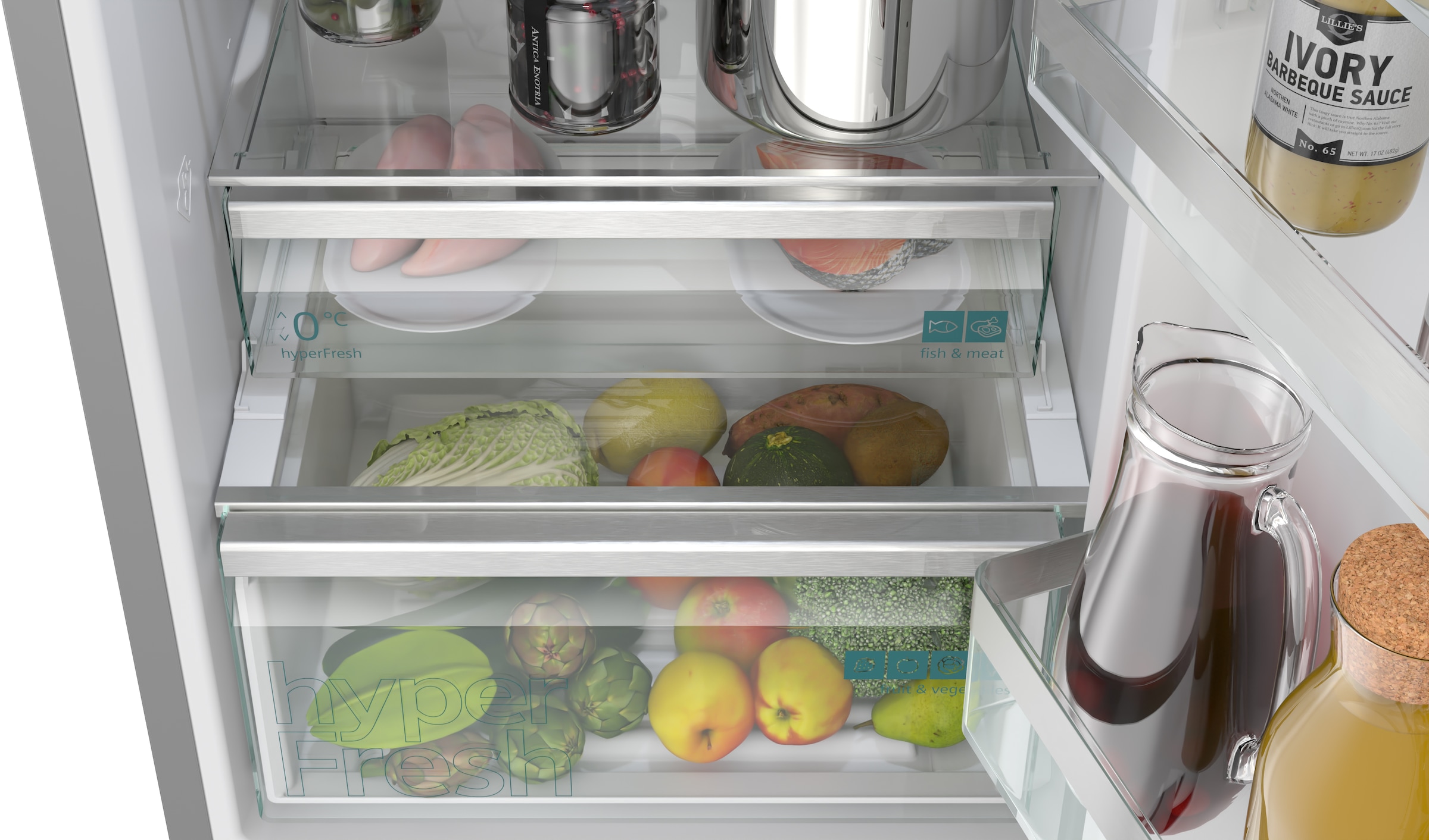 SIEMENS Kühl-/Gefrierkombination iQ300 »KG39NVICV« 203 cm hoch 60 cm breit