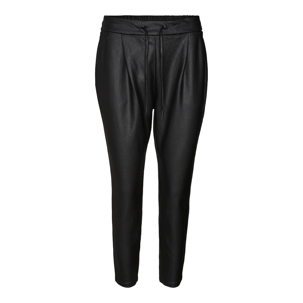 Vero Moda Lederimitathose »VMEVA MR LOOSE STRING COATED PNT«