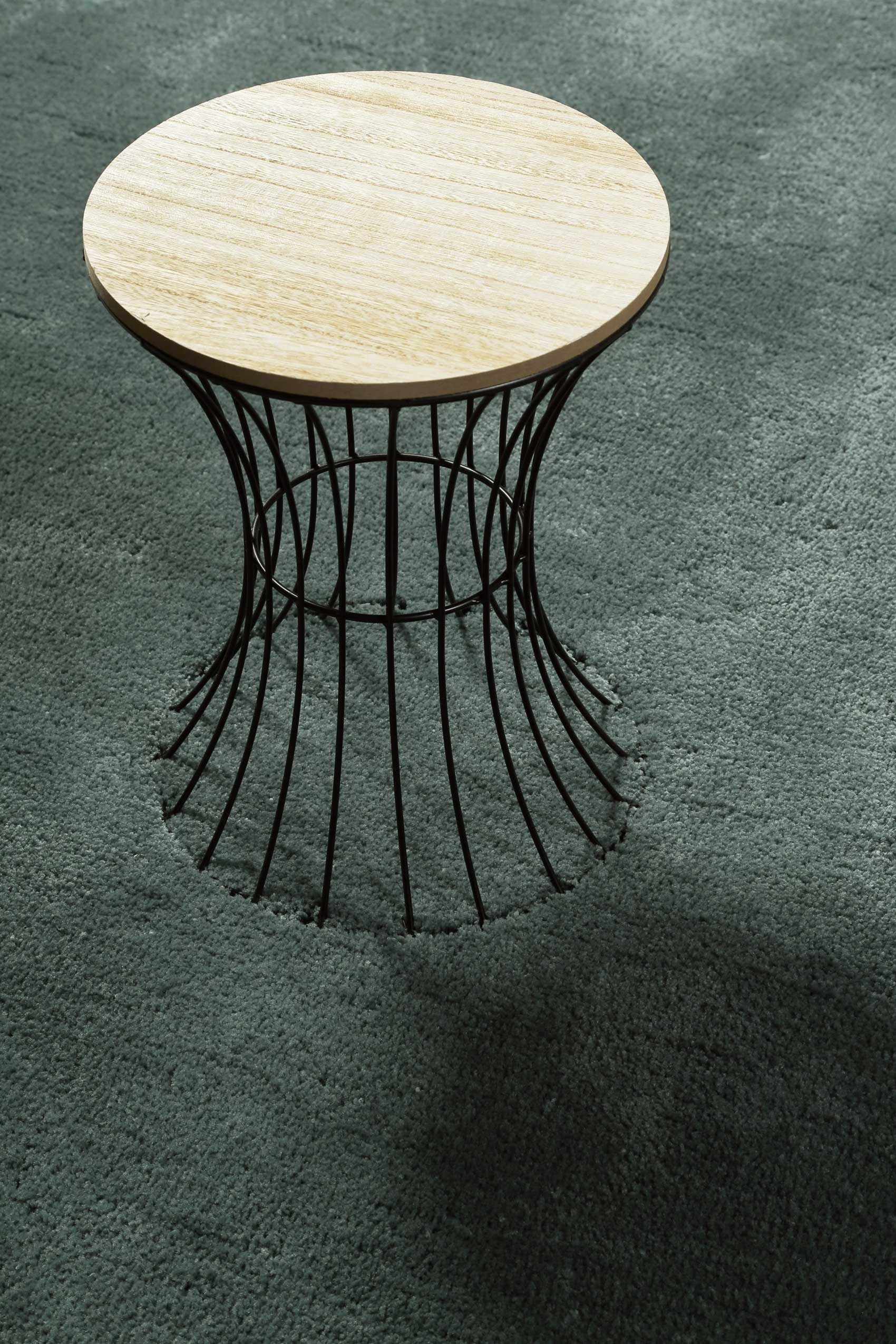 Homie Living Teppich »Pisa«, rund, 25 mm Höhe, Hochflor, Microfaser, uni, weich, Shaggy, Wohnzimmer, Schlafzimmer