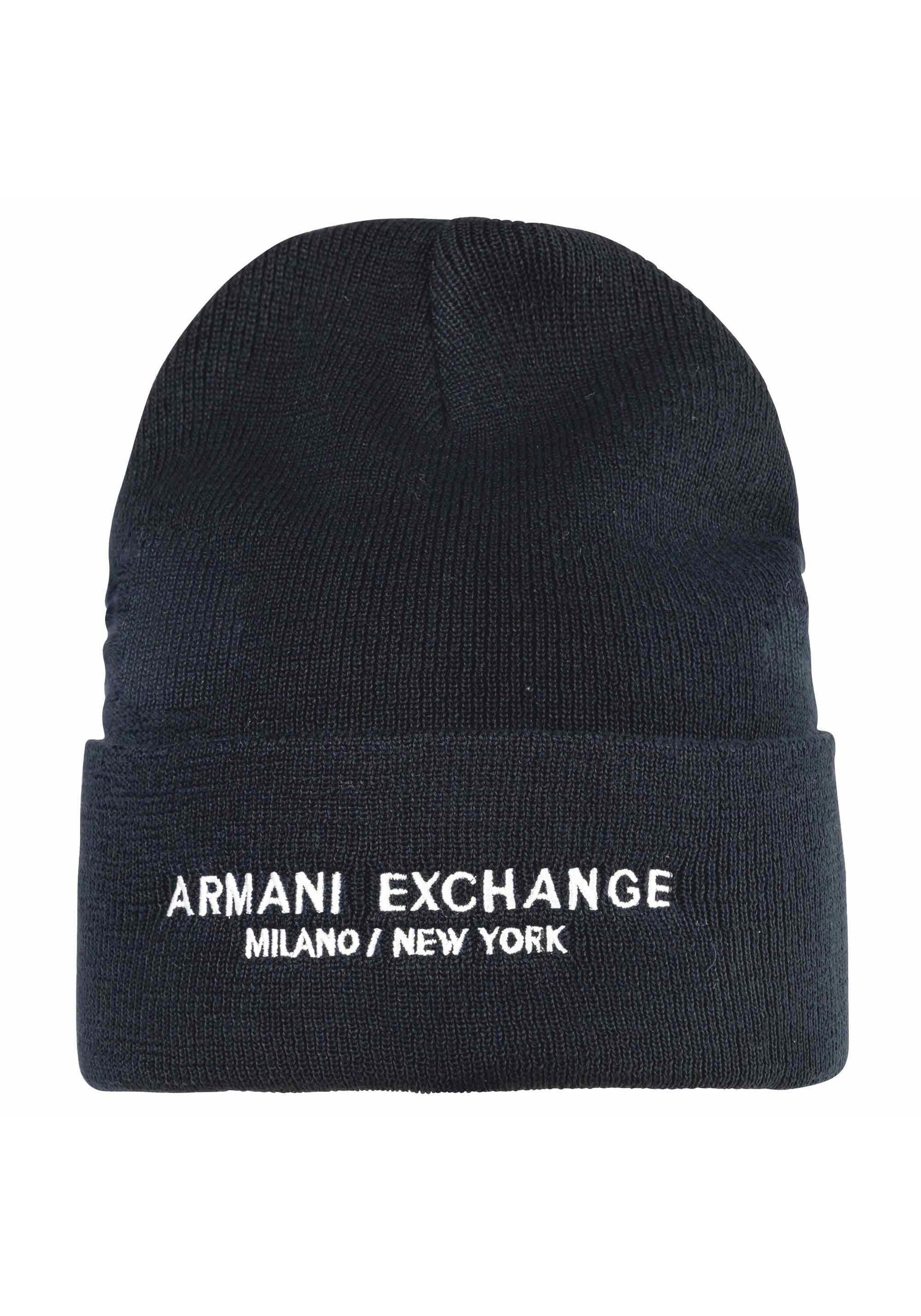 ARMANI EXCHANGE Herren Beanie "Mütze Cappello Beanie", blau, Mützen