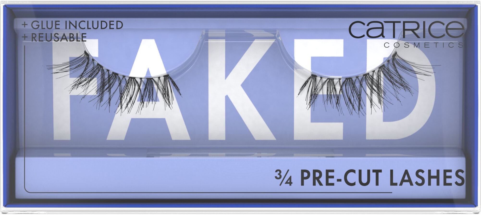 Catrice Bandwimpern »Faked 3/4 Pre-Cut Lashes«, (Set, 3 tlg.)