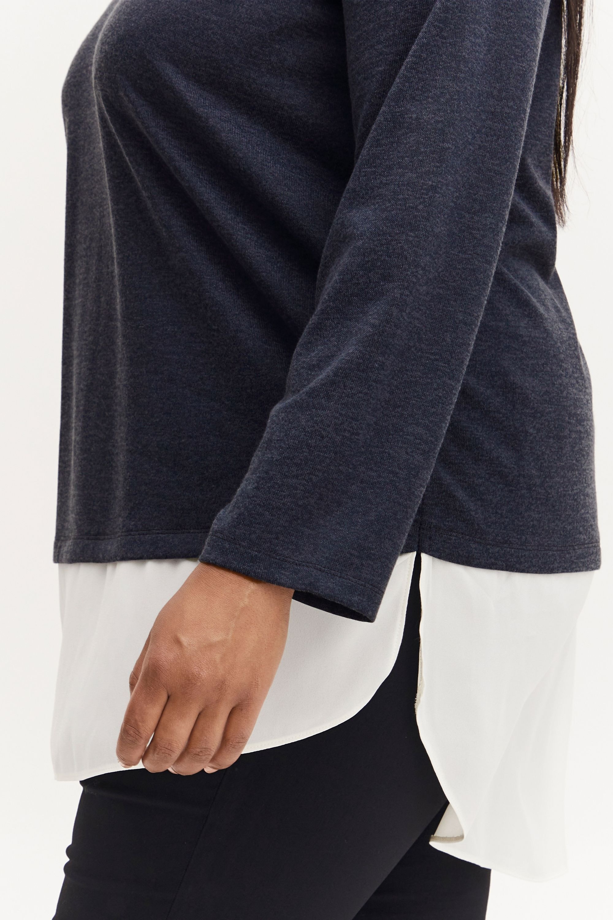 fransa Strickfleece-Pullover »Strickpullover FPRexan«
