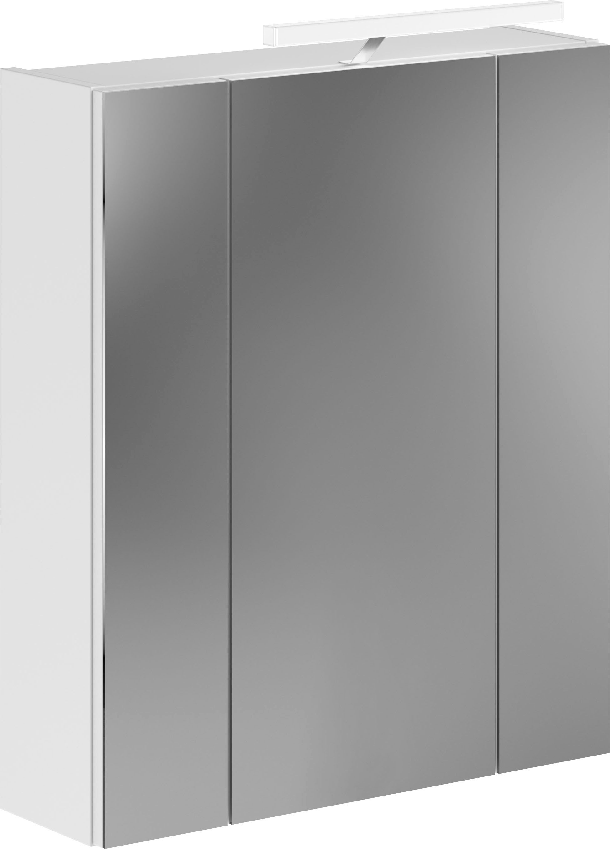 Home affaire Badezimmerspiegelschrank "Malmö, Breite 60 cm, inkl. LED Beleu günstig online kaufen