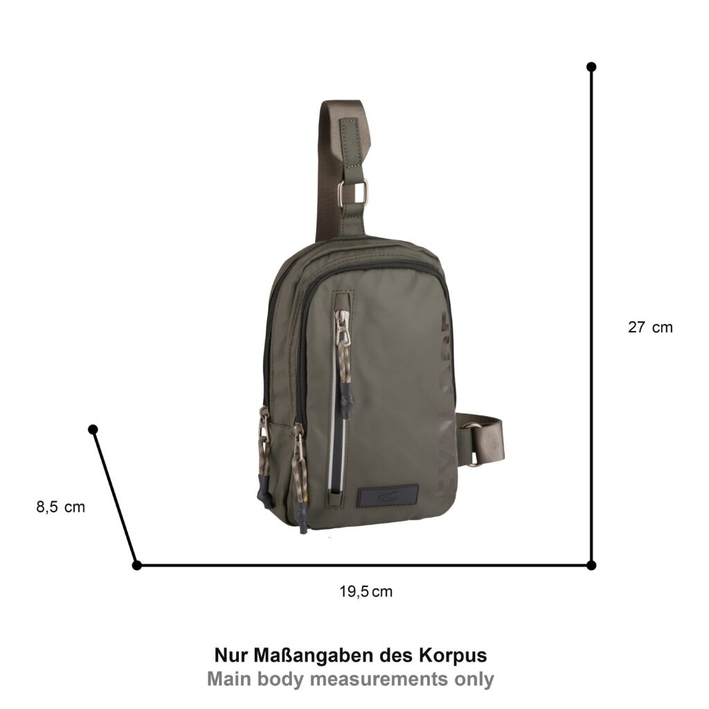 camel active Cityrucksack »Explore« wasserabweisendes recyceltes Nylon und reflektierende Reißverschlüsse