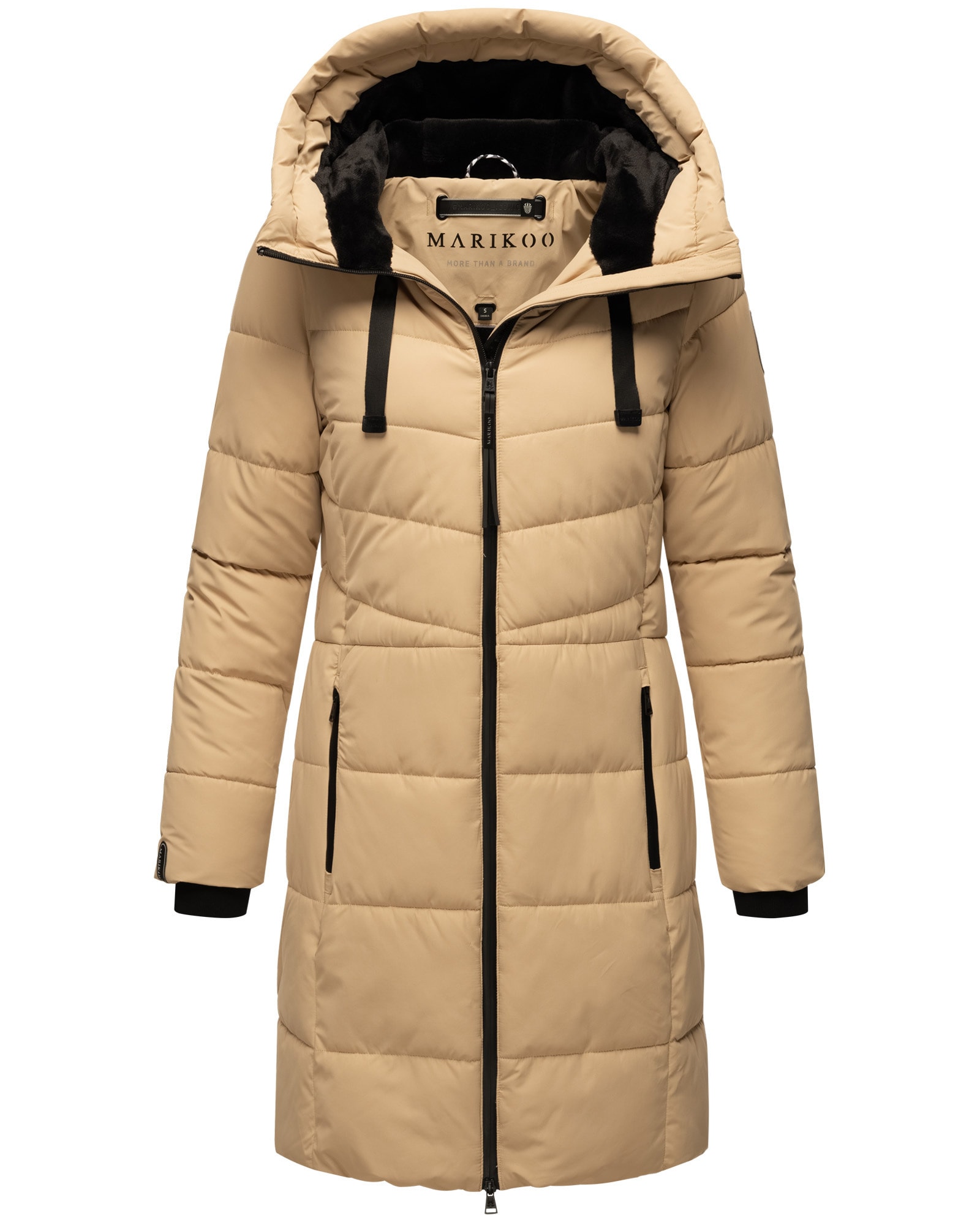 Marikoo Winterjacke "Natsukoo XVI", Stepp Mantel mit großer Kapuze