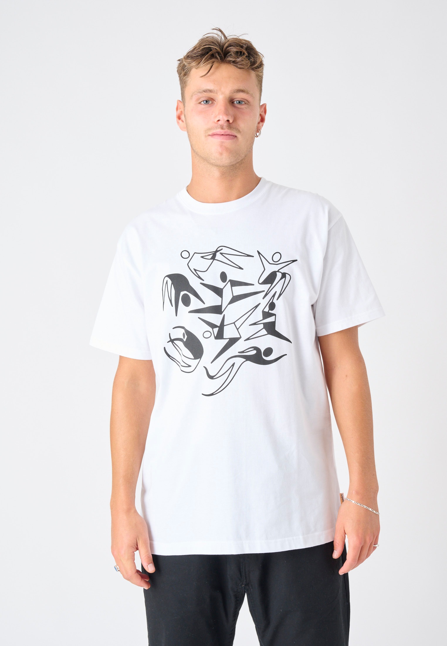 Cleptomanicx T-Shirt »Dancers«, (1 tlg.), Mit lässigem Print