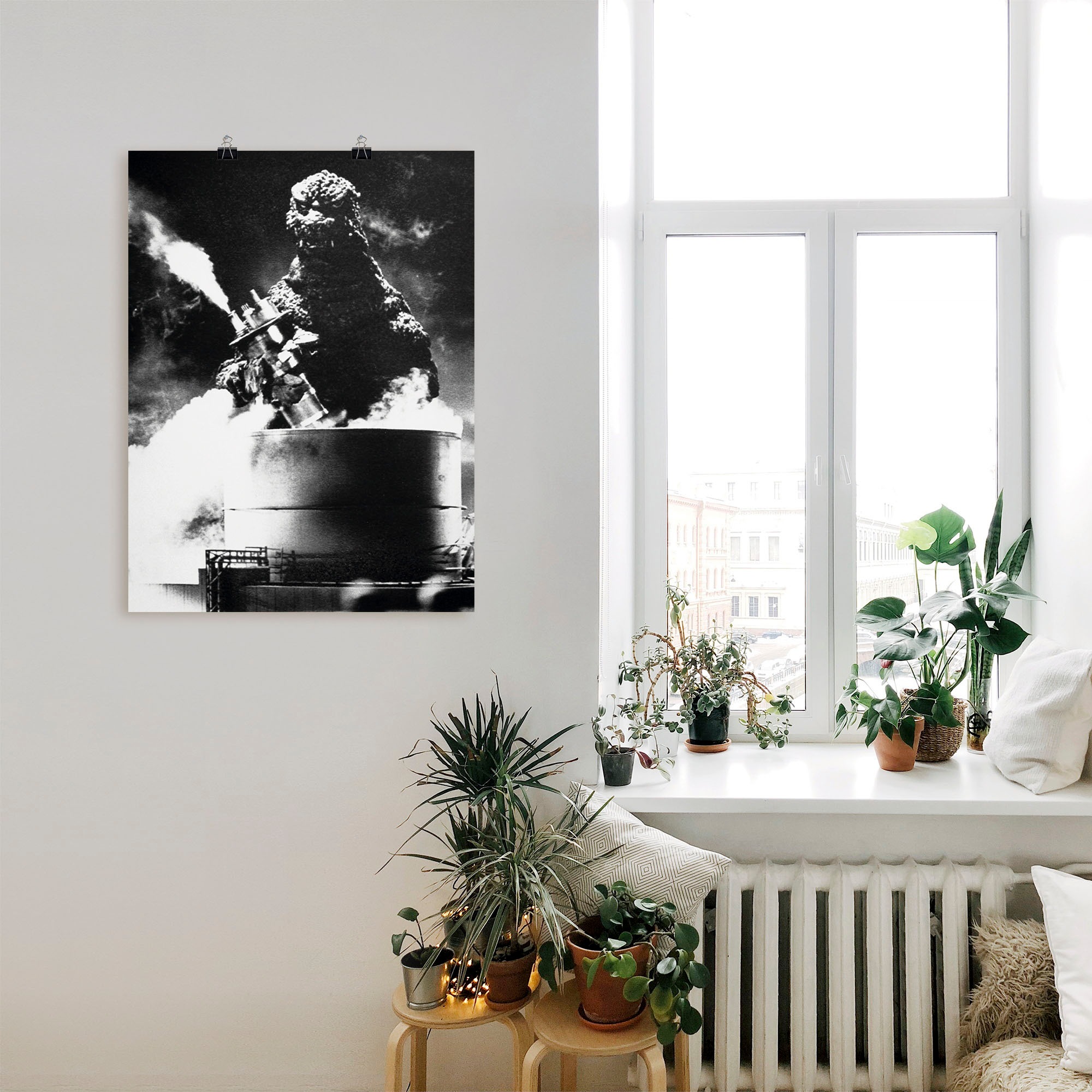 Artland Wandbild "Godzilla III" Film 1 Stk. tlg. als Leinwandbild, Poster i günstig online kaufen