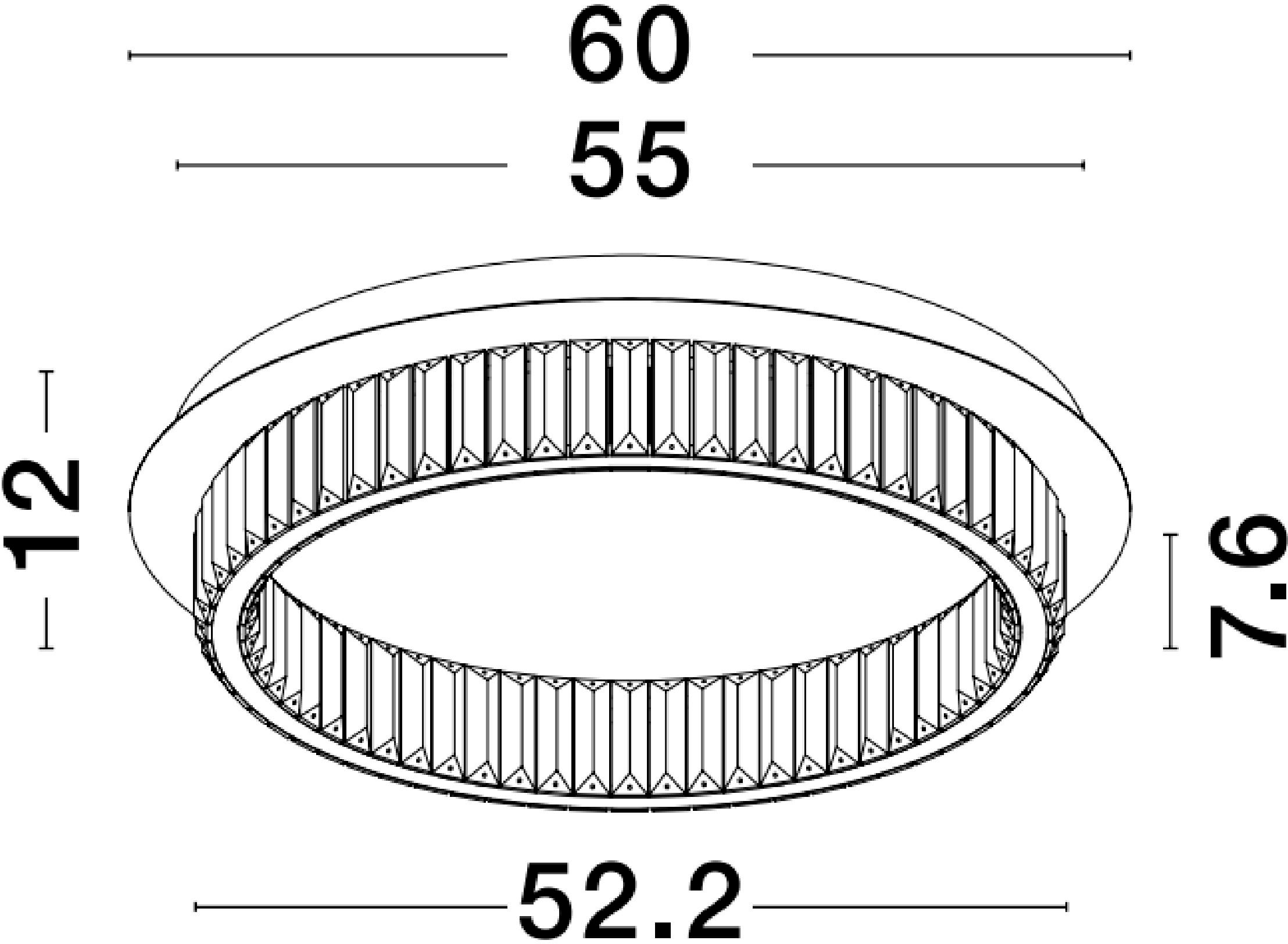Nova Luce LED Deckenleuchte »AURELIA« LED-Modul 1 Stk. Warmweiß