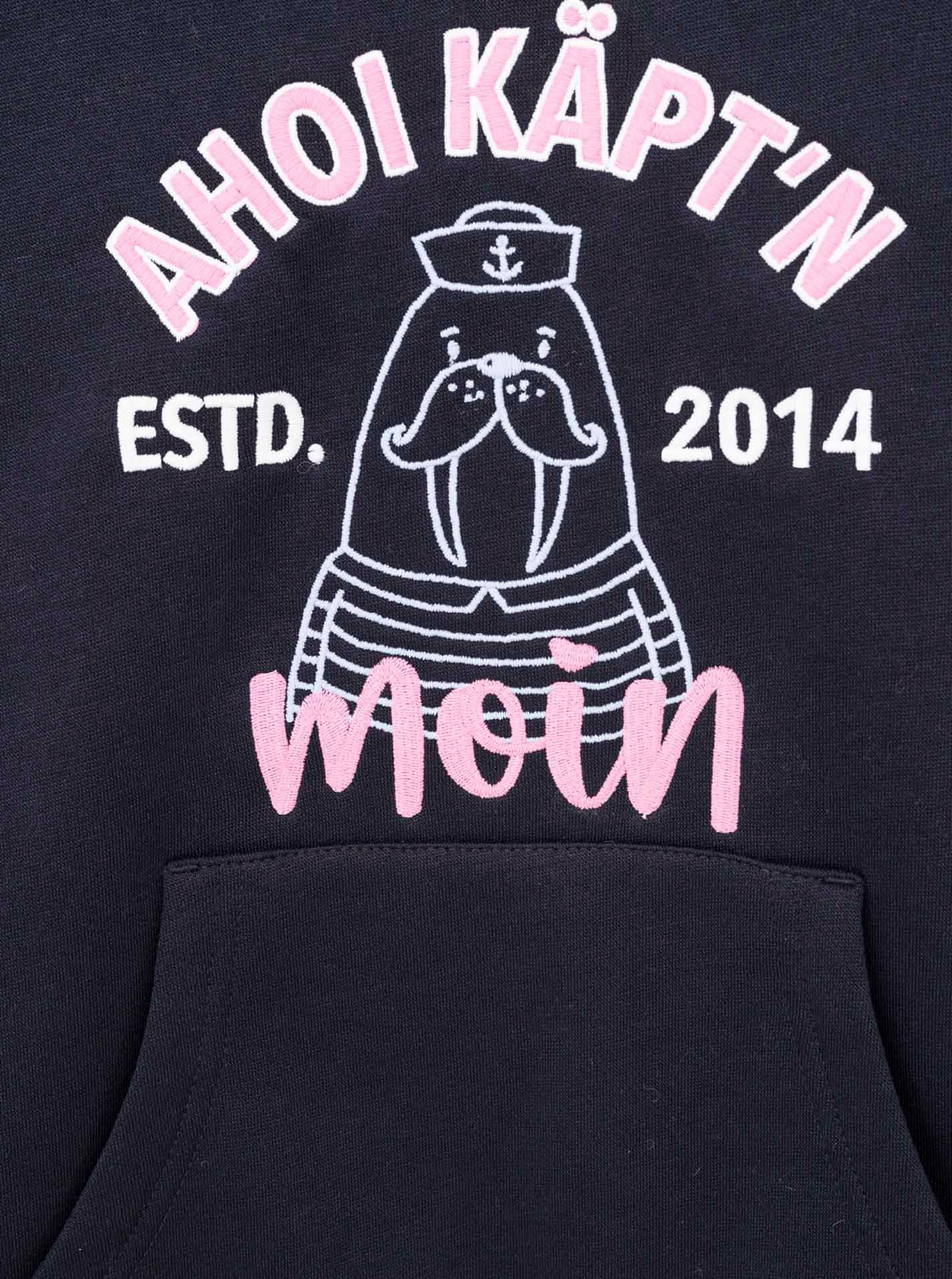 Zwillingsherz Hoodie »"Ahoi Käpt´n"«, Mini-Me,mit süßem Seehund mit Kapitänsmütze und Schriftzug
