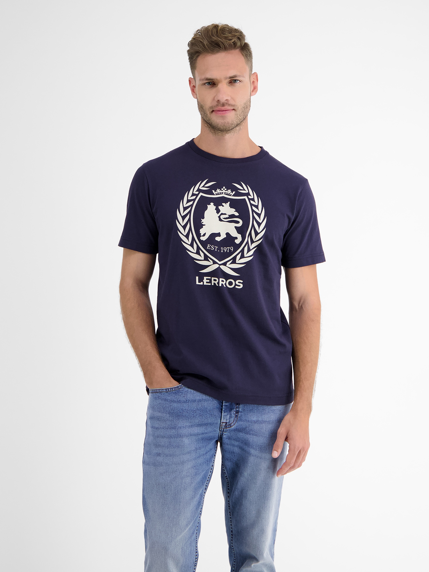 LERROS T-Shirt »LERROS T-Shirt, für Logoprint« ▷ BAUR 