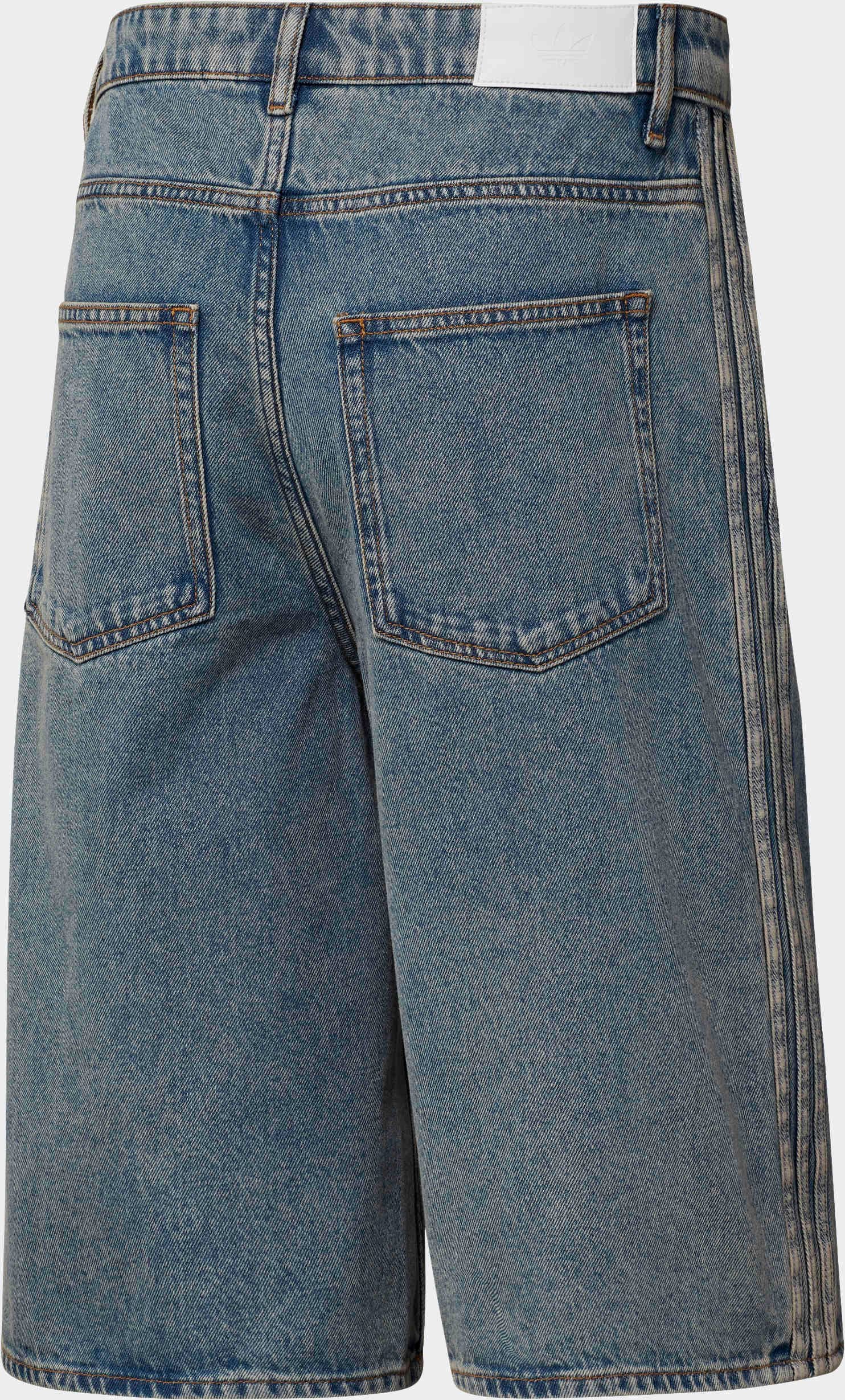 adidas Originals Shorts »FIREBIRD ADICOLOR DENIM-JORTS MITTELHOHER BUND BEIN GERADE GESCHNITTEN«