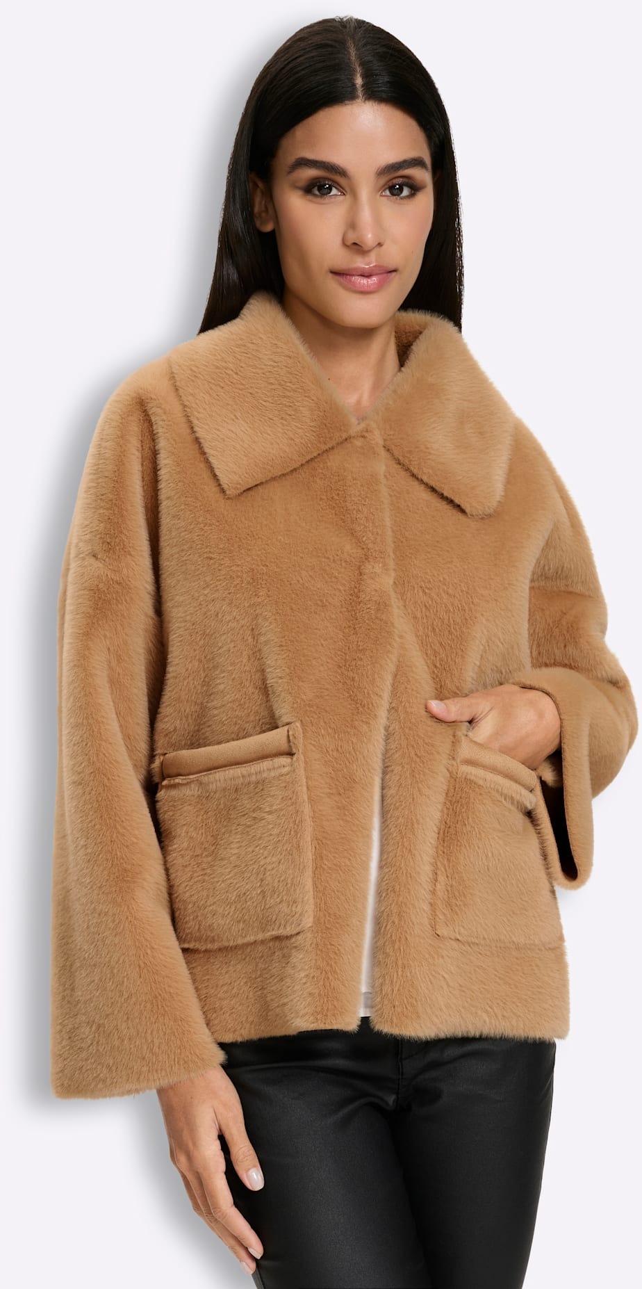 heine Fellimitatjacke ohne Kapuze