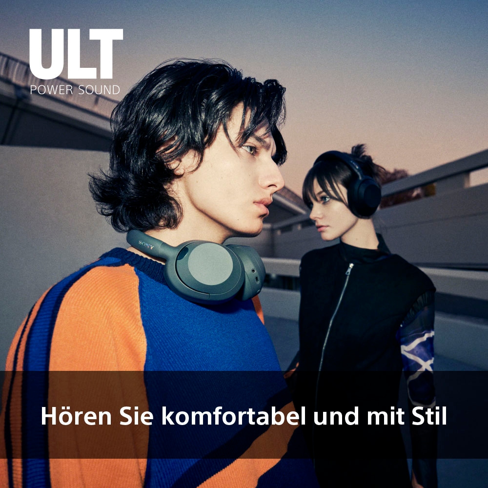 Sony Kopfhörer »ULT Wear«, A2DP Bluetooth-AVRCP Bluetooth-Bluetooth-HFP-HSP, Multi-Point-Verbindung-Noise-Cancelling-Sprachsteuerung-kompatibel mit Siri, tiefem Bass, Geräuschunterdrückung, klare Anrufqualität, iOS & Android