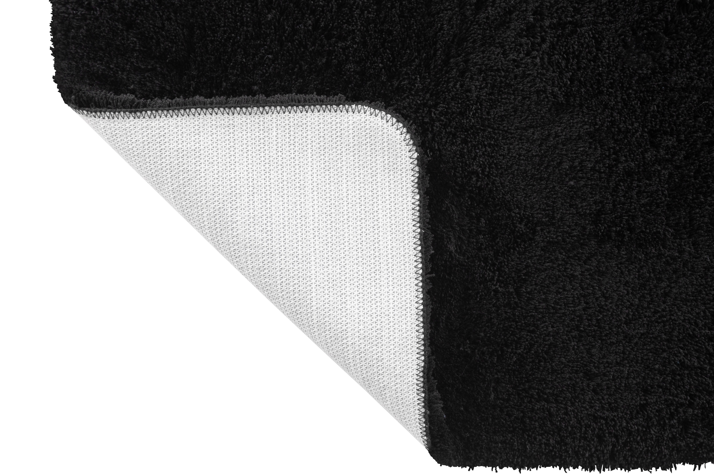 my home Badematte »Merida, Badvorleger, Badezimmer Teppich«, rutschhemmend beschichtet, fußbodenheizungsgeeignet-schnell trocknend-strapazierfähig, Badteppich, Uni Farben, rechteckig, rund & als 2-tlg. Set erhältlich