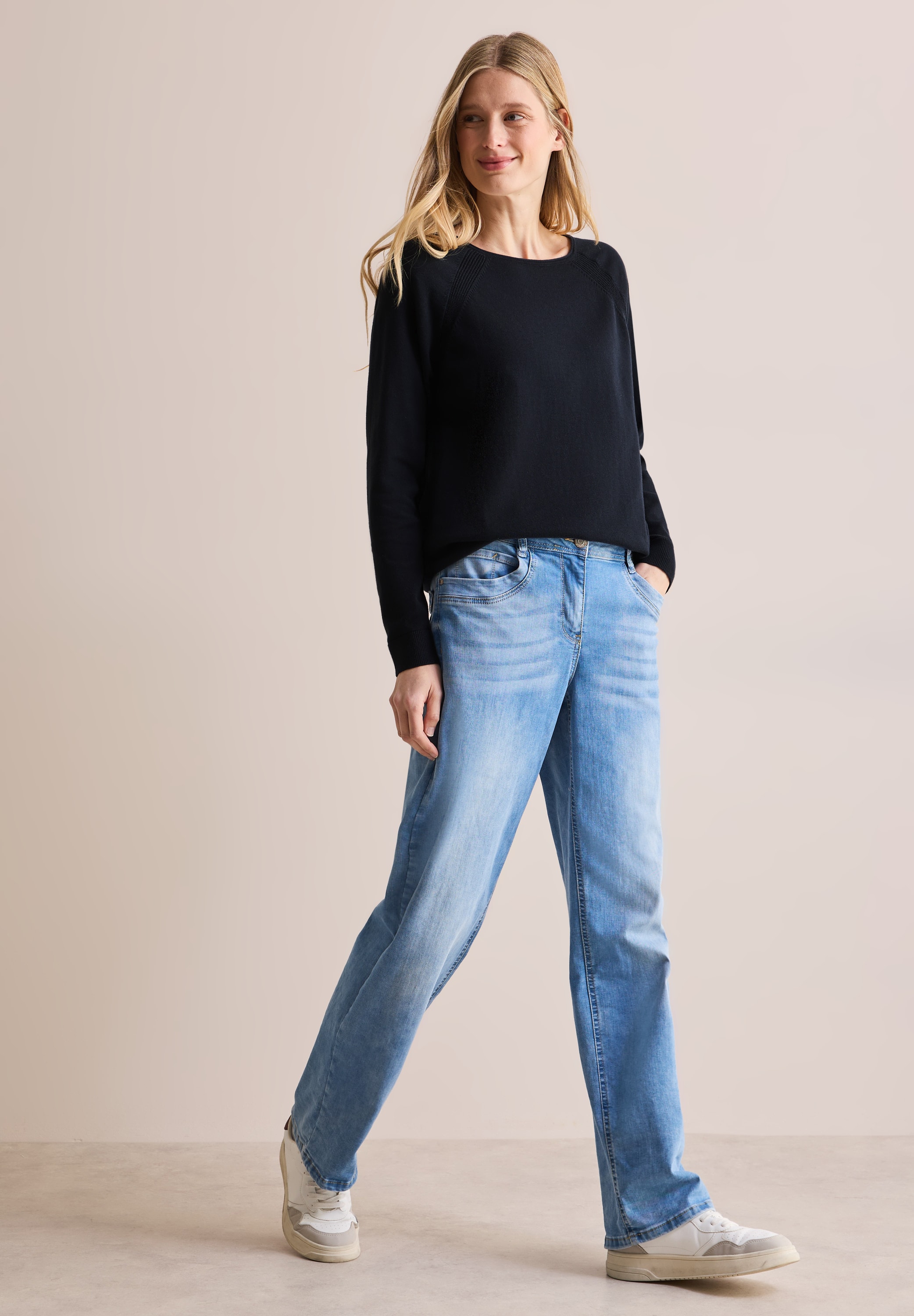 Cecil Strickpullover, aus reiner Baumwolle