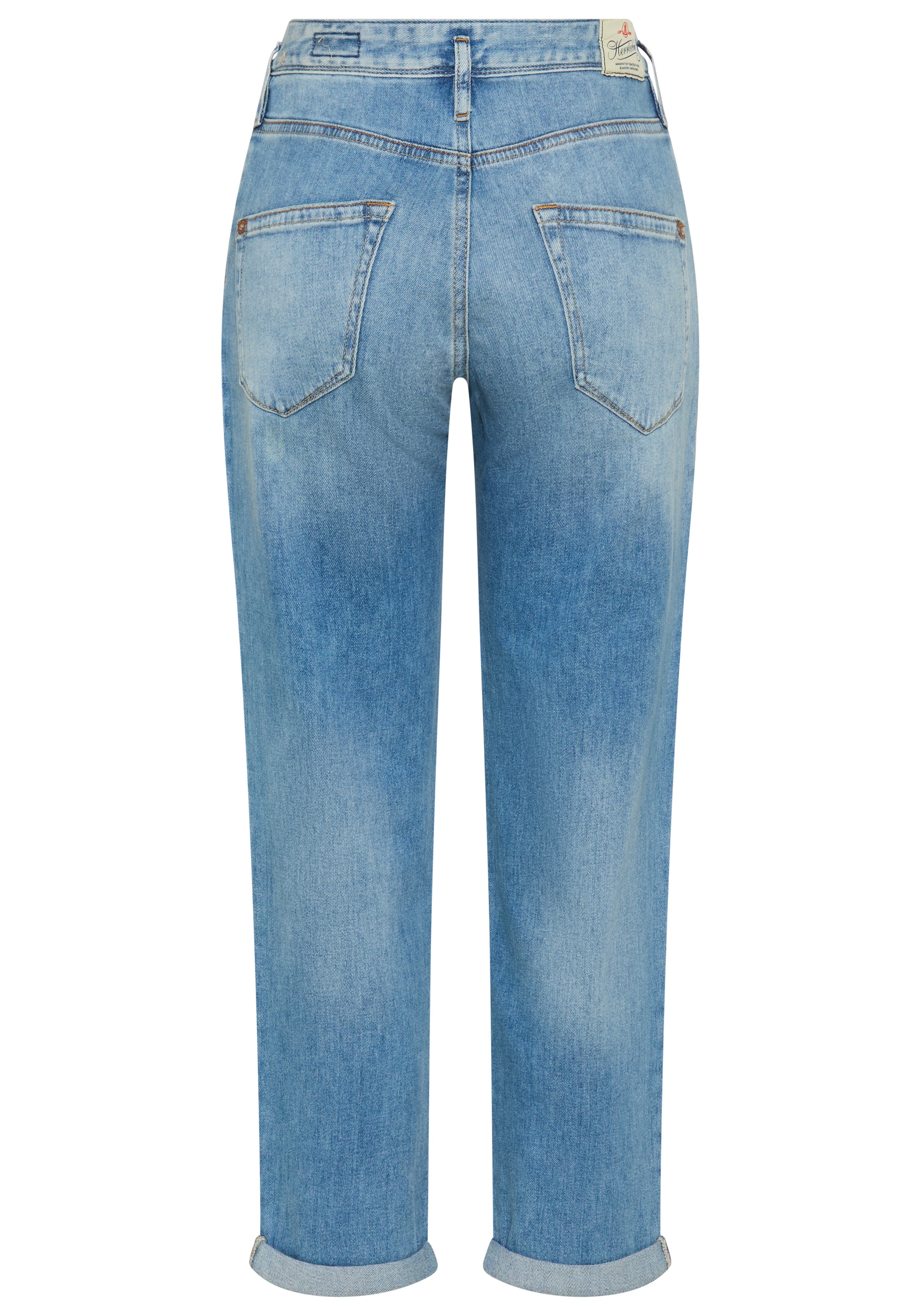 Herrlicher Boyfriend-Jeans »Shyra Tap Denim Stretch« mit halb verdeckter Knopfleiste, High Waist