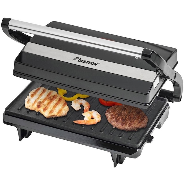 bestron Kontaktgrill »APM123Z Viva Italia«, 700 W, auch als Sandwich-/Panini -Kontaktgrill einsetzbar, antihaftbeschichtet | BAUR