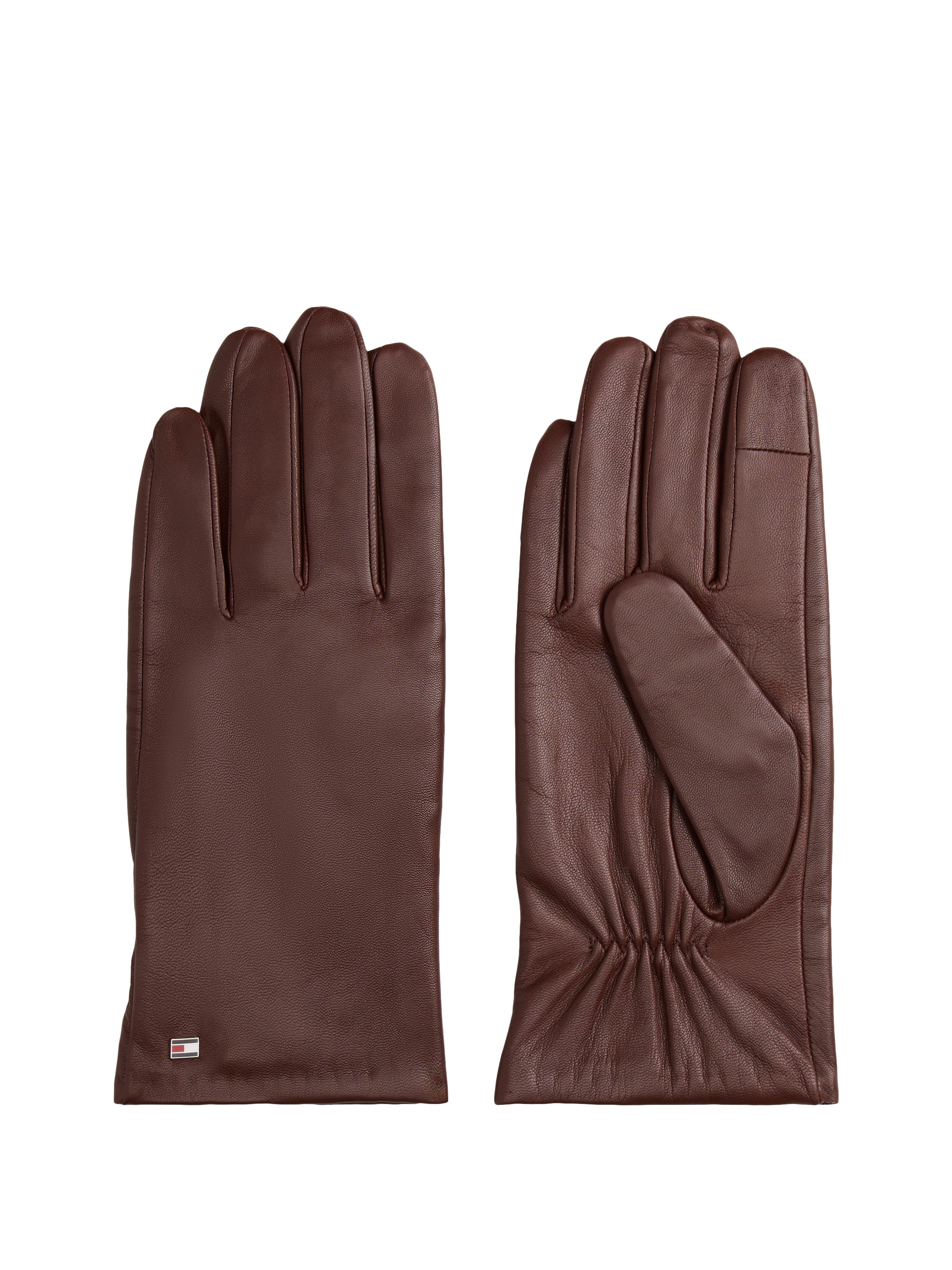 Tommy Hilfiger Lederhandschuhe "ESSENTIAL FLAG LEATHER GLOVES" mit Tommy Hi günstig online kaufen