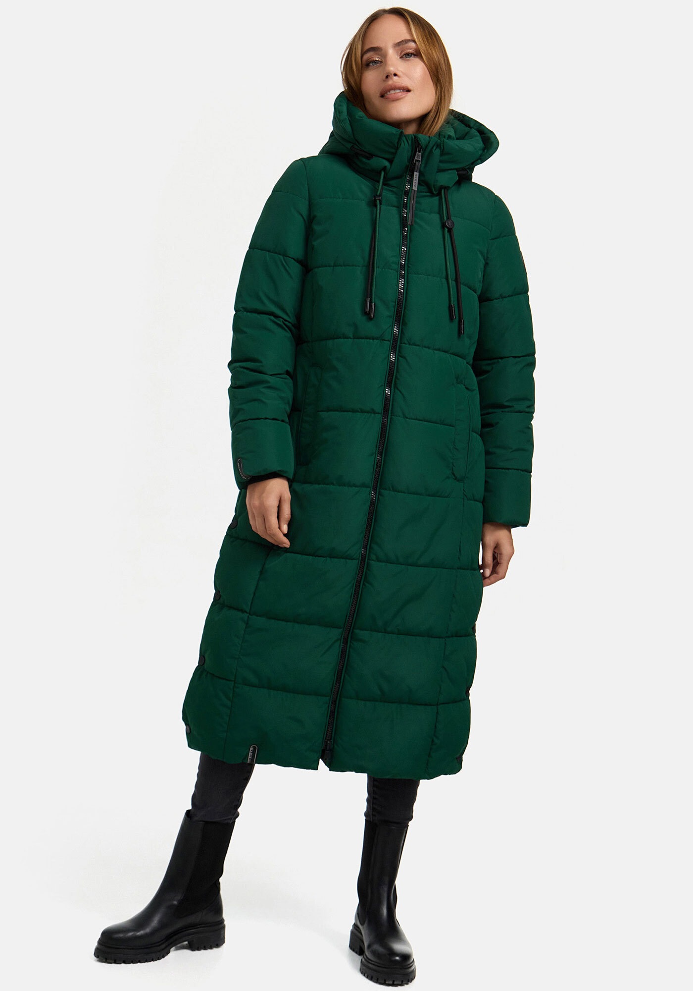 Marikoo Winterjacke "Nadeshikoo XIV", extra langer Winter Mantel gesteppt