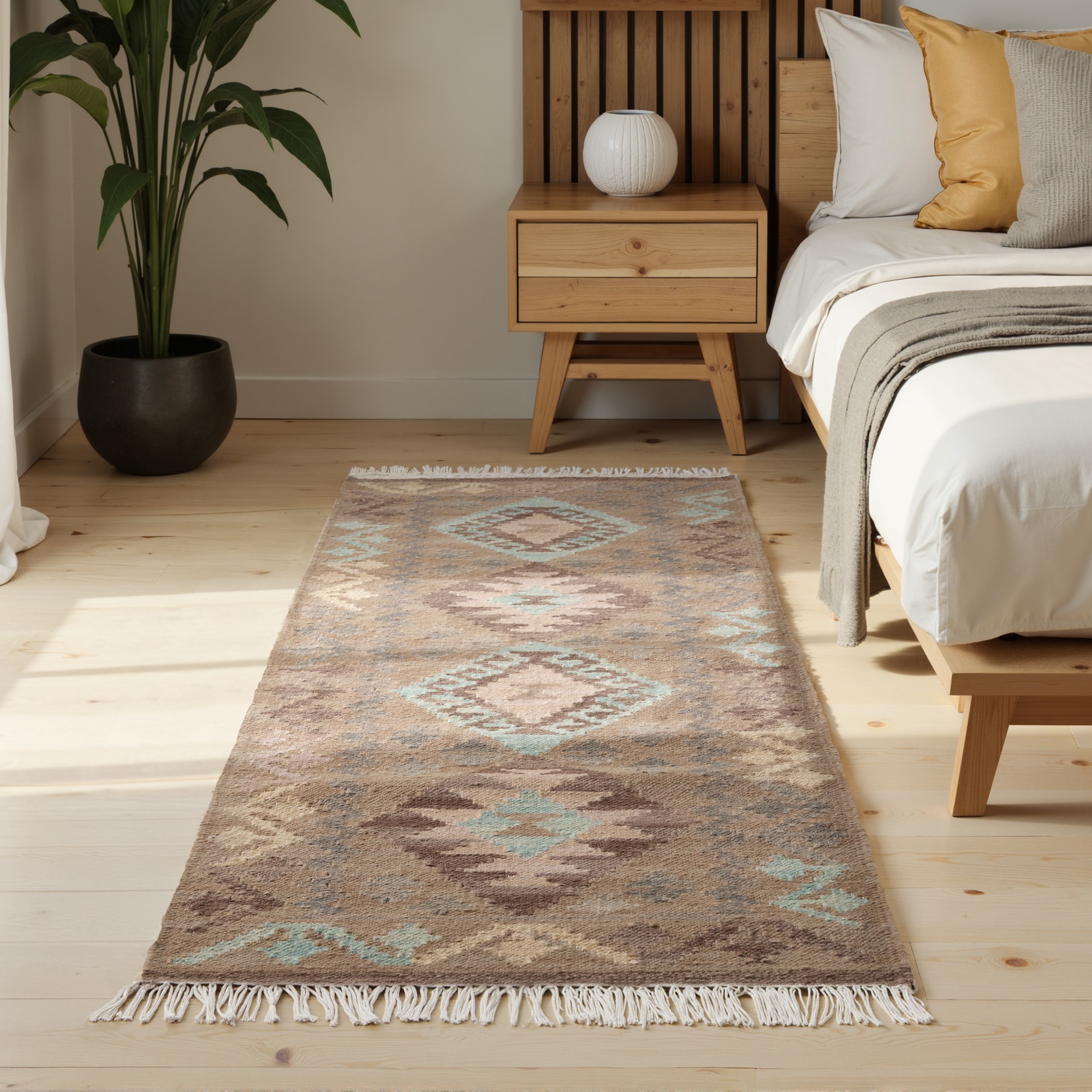 HANSE Home Teppich "Kelim Dune" rechteckig 3 mm Höhe Wolle, Baumwolle, Natu günstig online kaufen