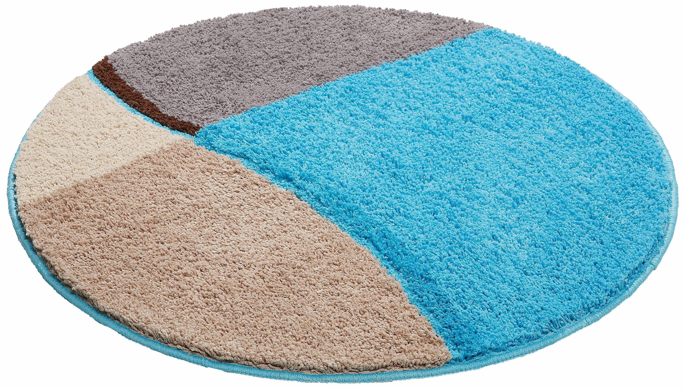 my home Badematte »Belio, Badvorleger, Badezimmer Teppich«, rutschhemmend beschichtet, fußbodenheizungsgeeignet-schnell trocknend-strapazierfähig, Badematte, Badteppich, Badematten auch als 2 tlg. Set erhältlich, bunt