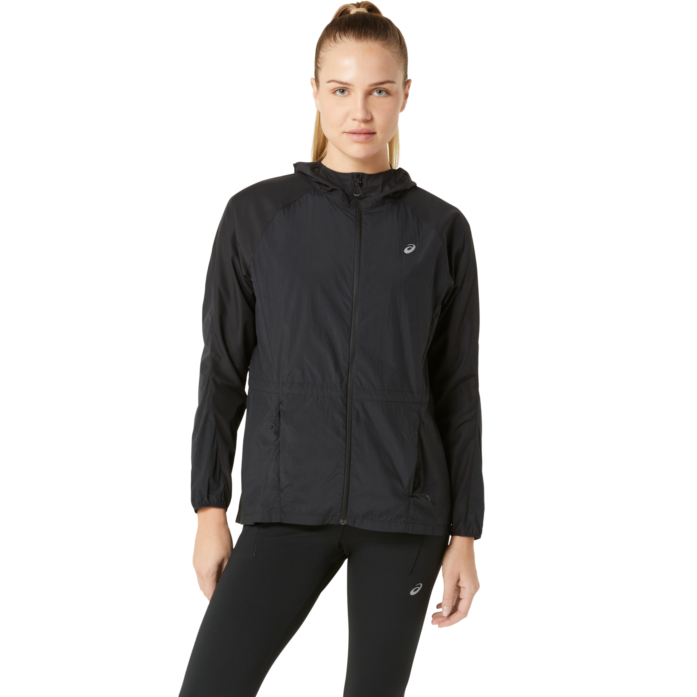 Asics Regenjacke "ROAD PACKABLE JACKET", mit Kapuze