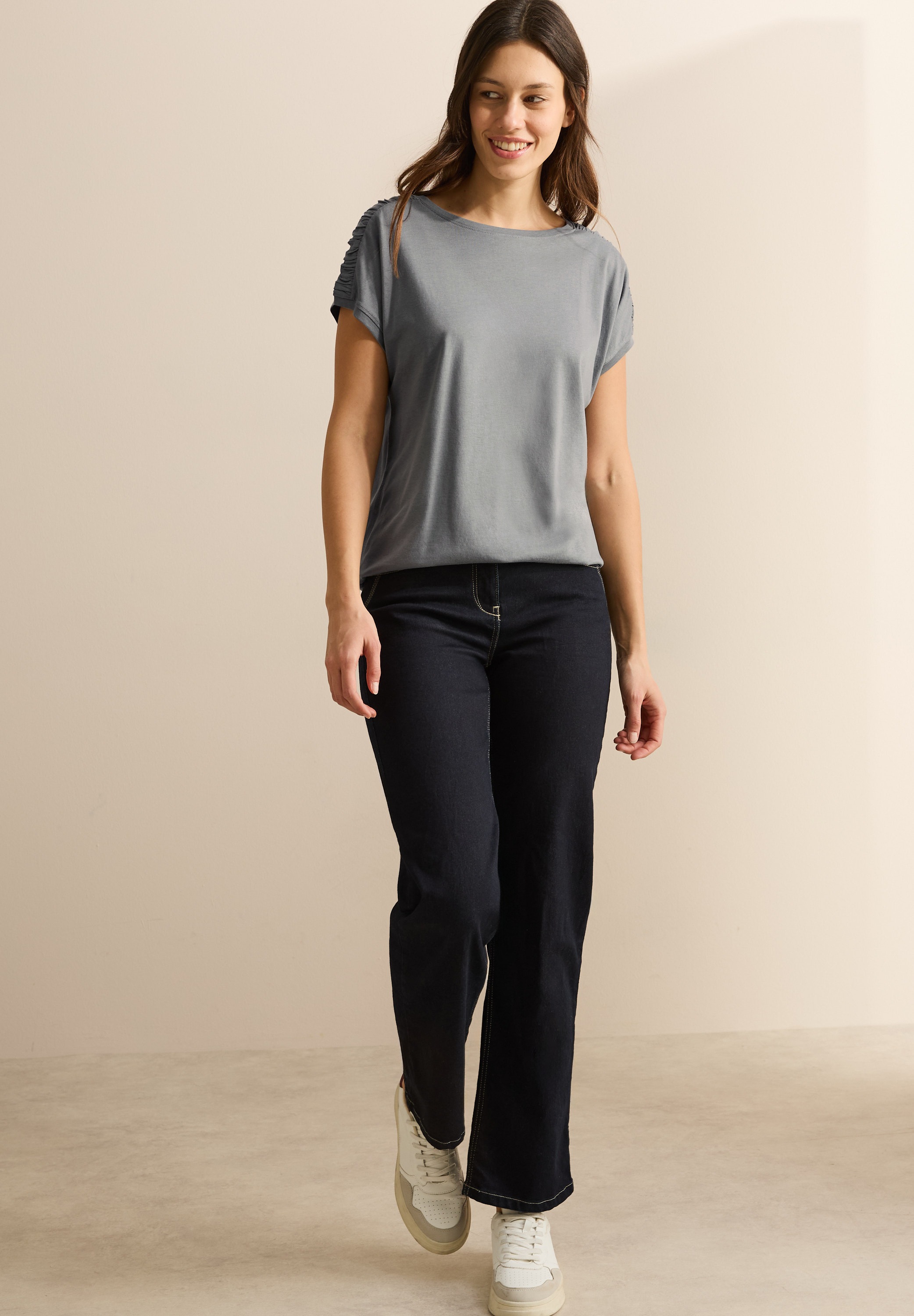 Cecil T-Shirt, mit Tunnelzug am Saum