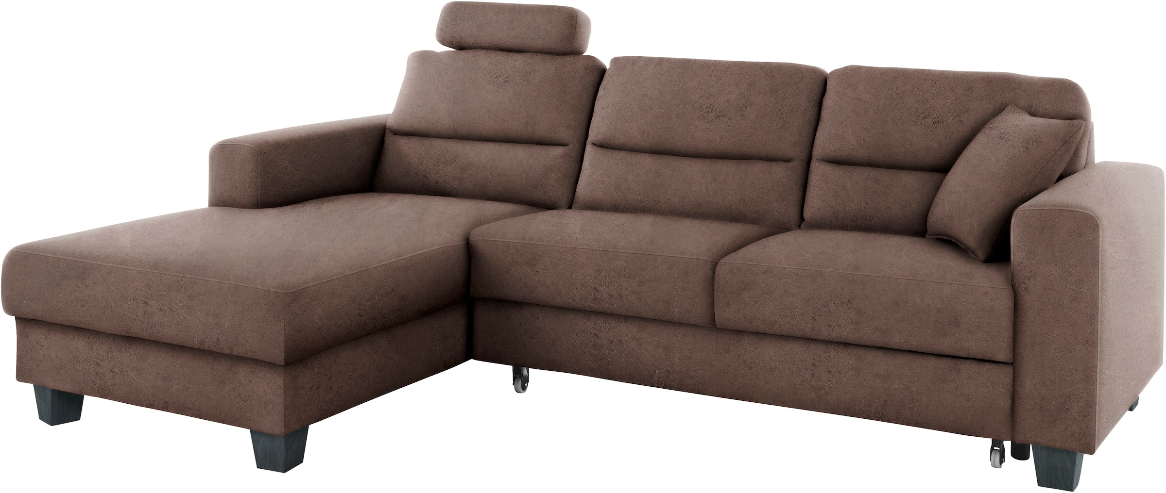 TRENDMANUFAKTUR Ecksofa »Chamber, zeitlos und modern, hoher Sitzkomfort, L-Form«, wahlweise mit Schlaffunktion