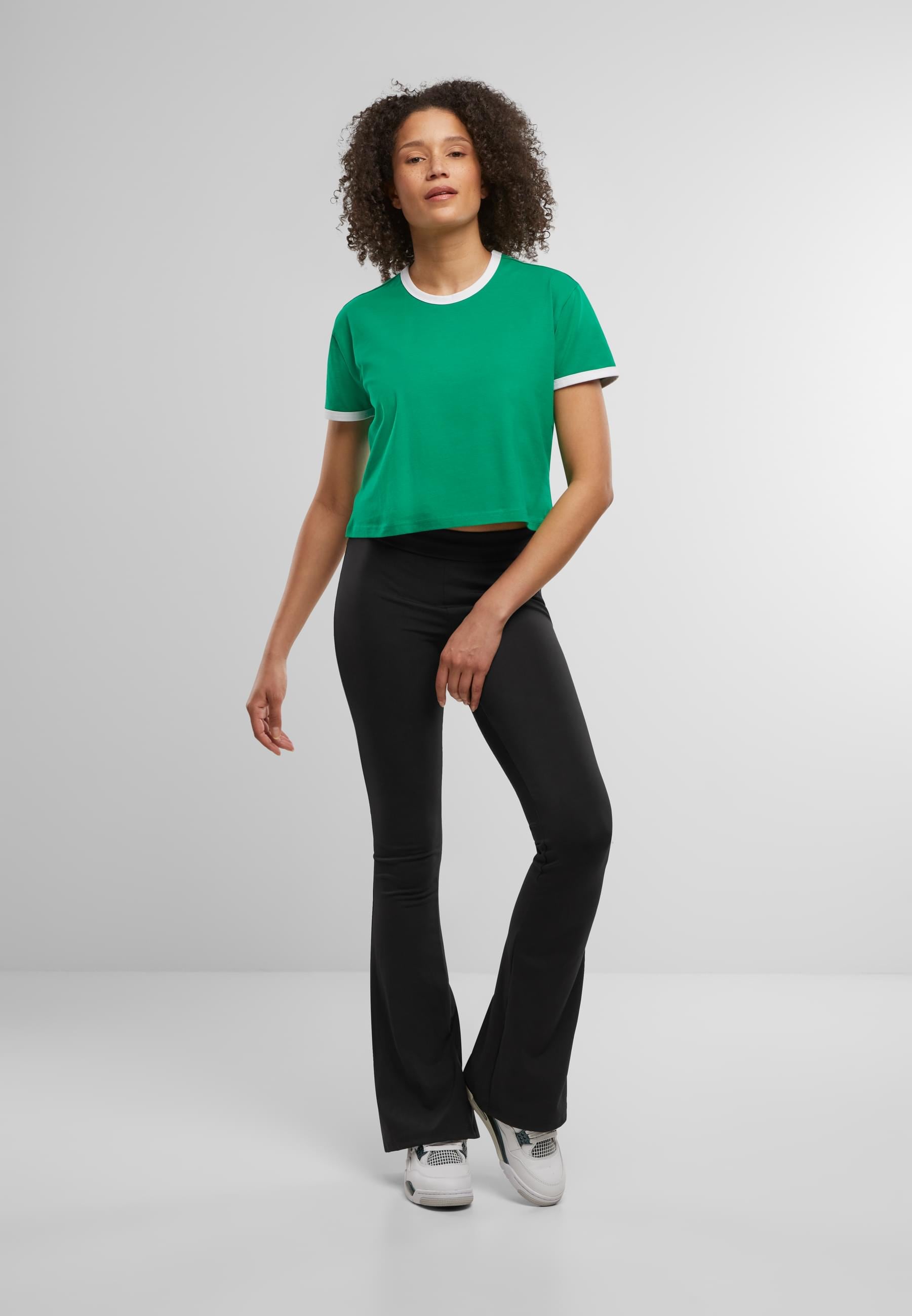 URBAN CLASSICS T-Shirt »Urban Classics Ladies Contrast Retro T-Shirt«, (1 tlg.)