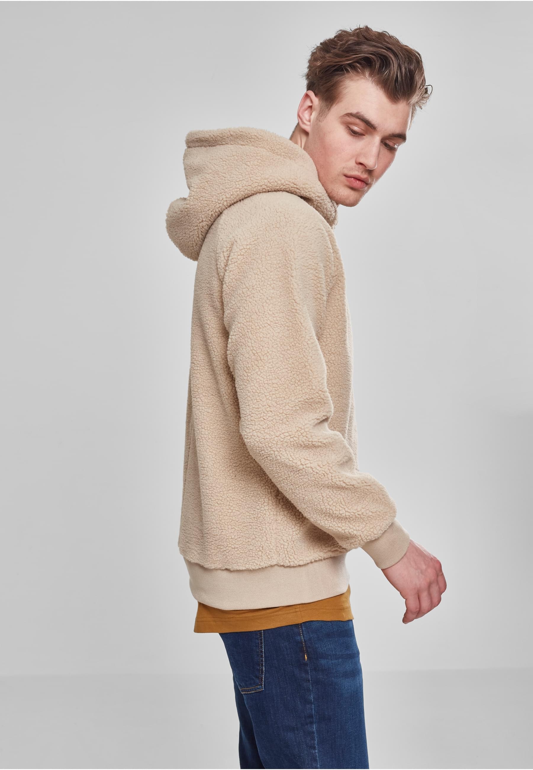 URBAN CLASSICS Sweatshirt »Urban Classics Herren Sherpa Hoody«, (1 tlg.)
