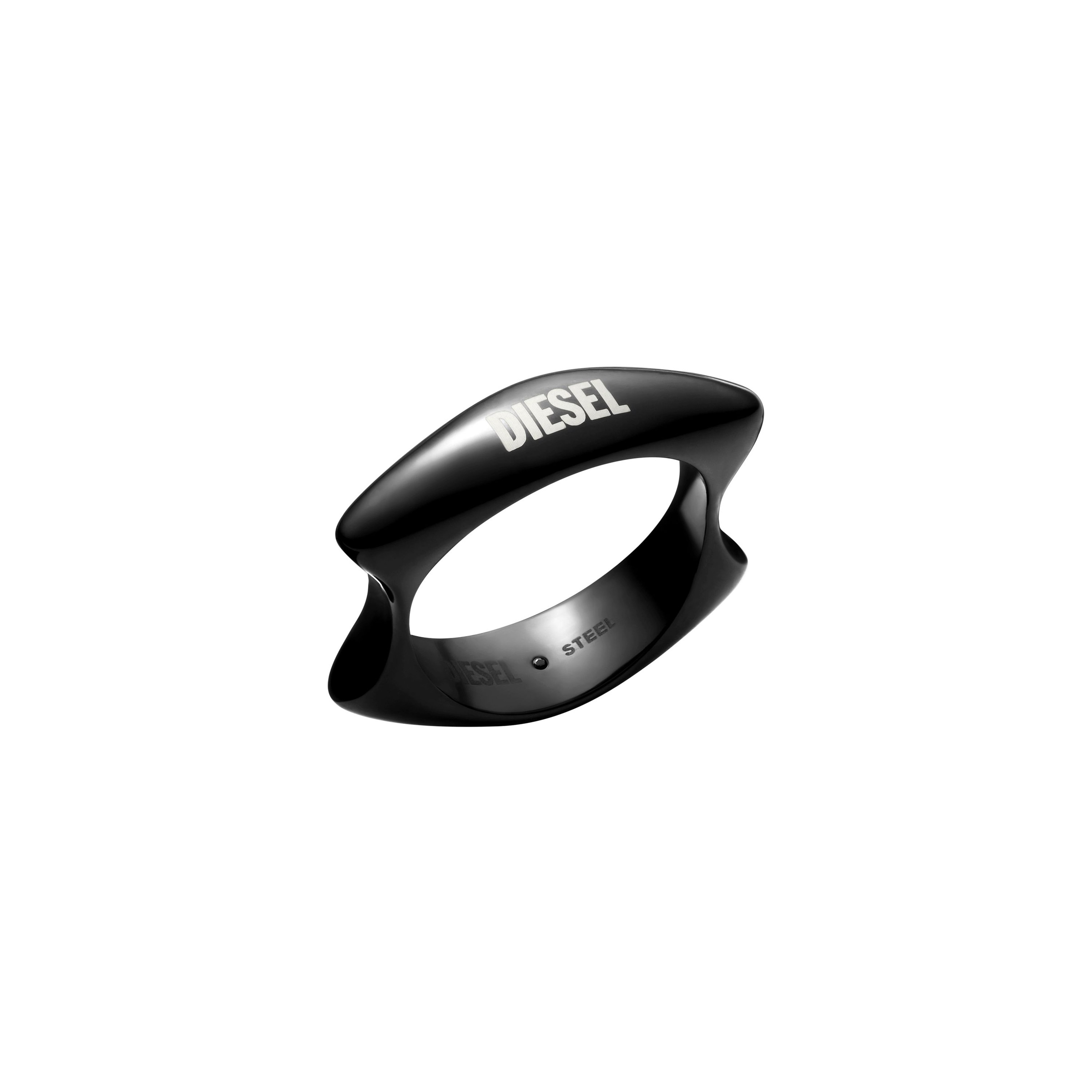 Fingerring DIESEL "Schmuck Geschenk Edelstahl METAMORPH" Gr. 17, schwarz, Fingerringe, Herren, 17, Edelstahl, 7,5mm, Fingerring