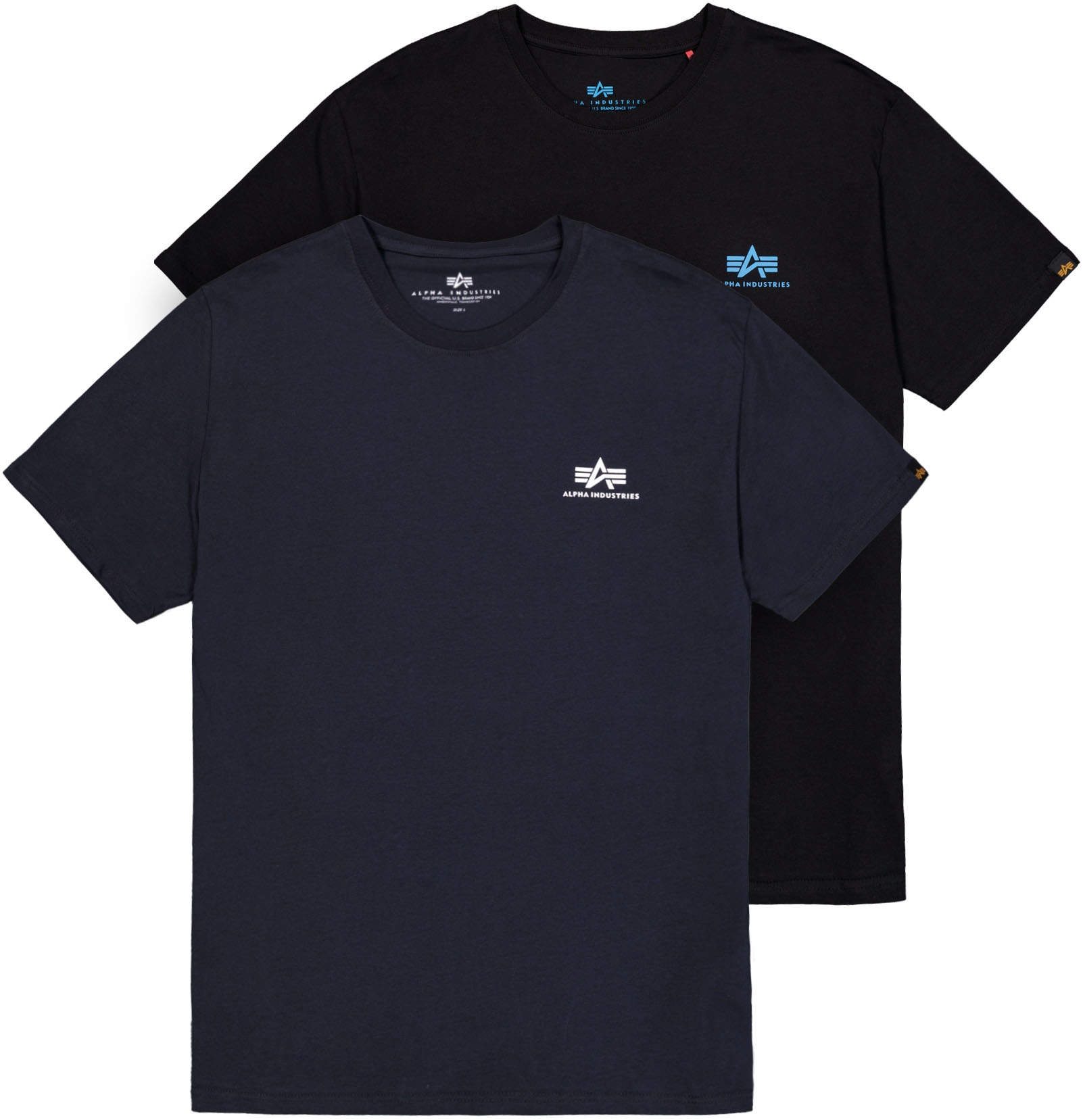 Alpha Industries Rundhalsshirt "Basic T Small Logo 2 Pack" Set, 2 Stk. günstig online kaufen